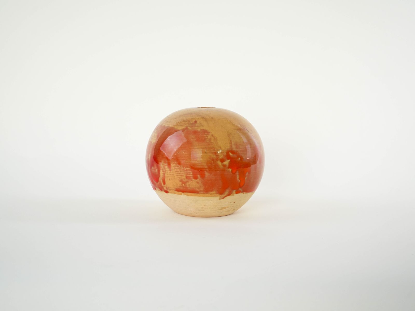 Vase sphérique en céramique, design danois, années 1960, fabriqué au Danemark photo Décoration
