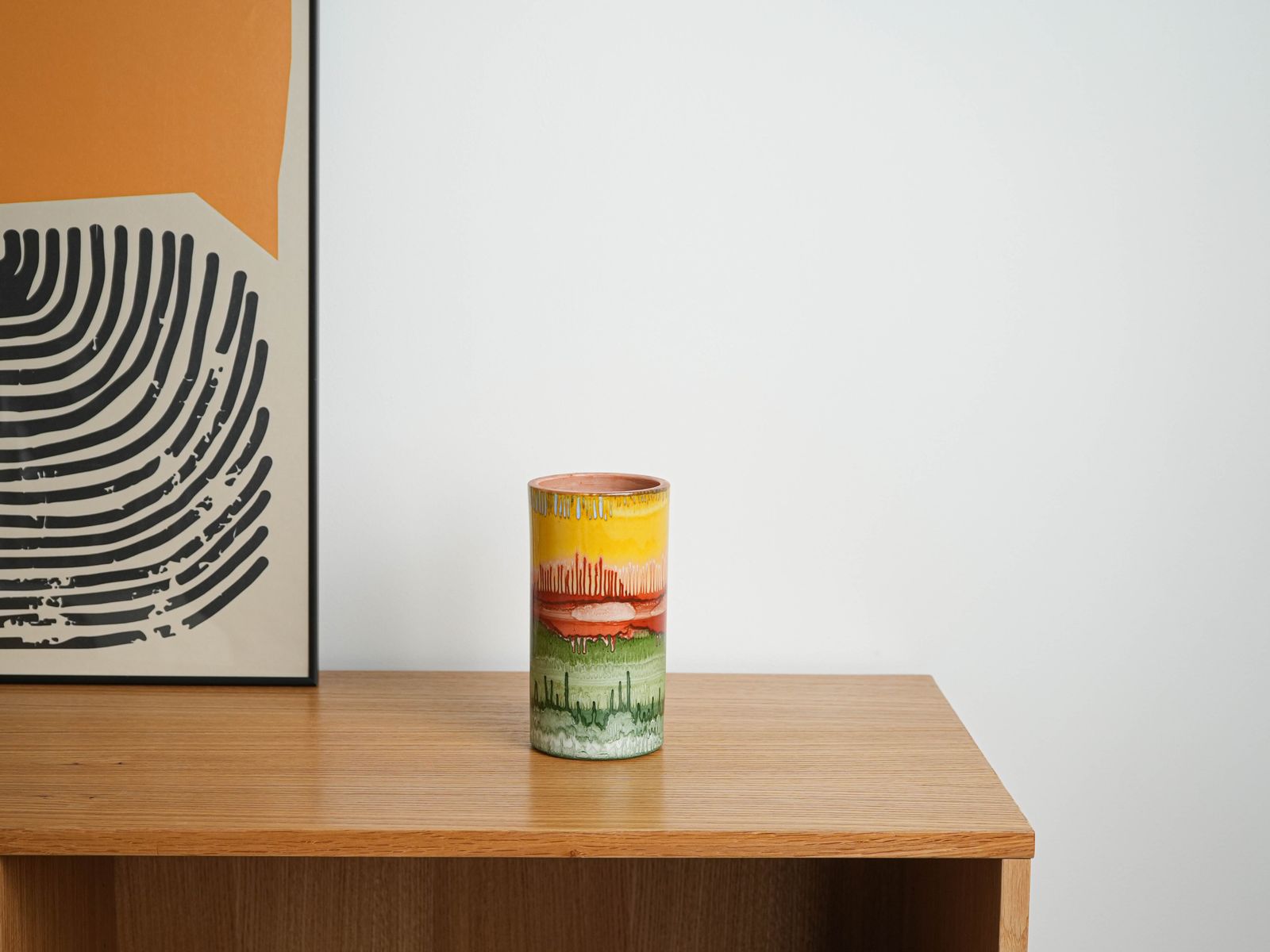 Cylindrical Vase, Danish Design, 1970s, Made In Denmark photo buy