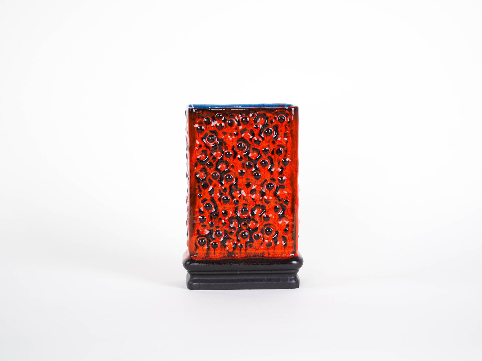 Keramische vaas, Fat Lava, Duits design, jaren 1960, Made In West Germany photo for sale