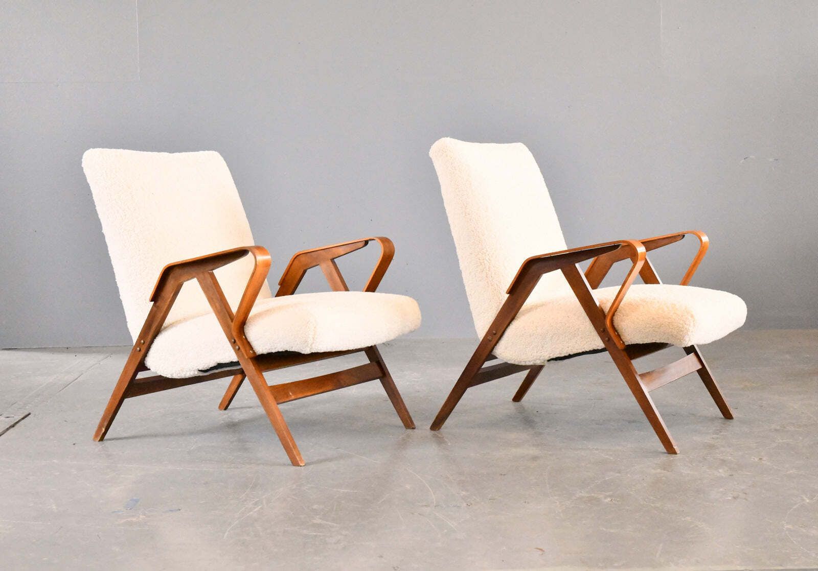 Pair Of Mid Century Armchairs By Tatra Nabytok Circa 1960s photo vinterior