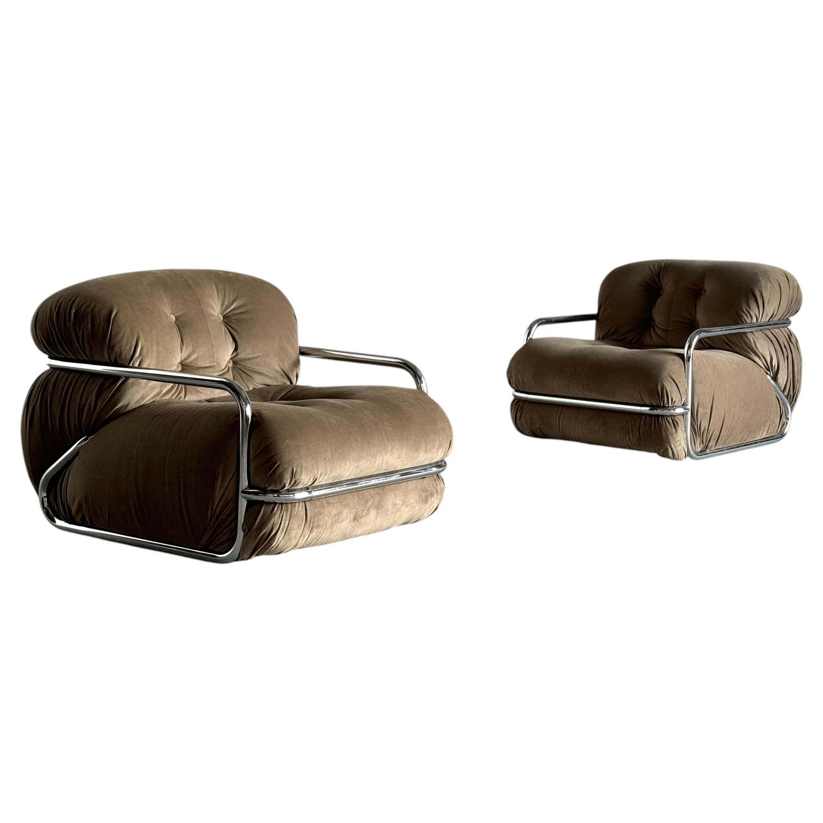 Vintage Italian Armchairs By Mario Sabot