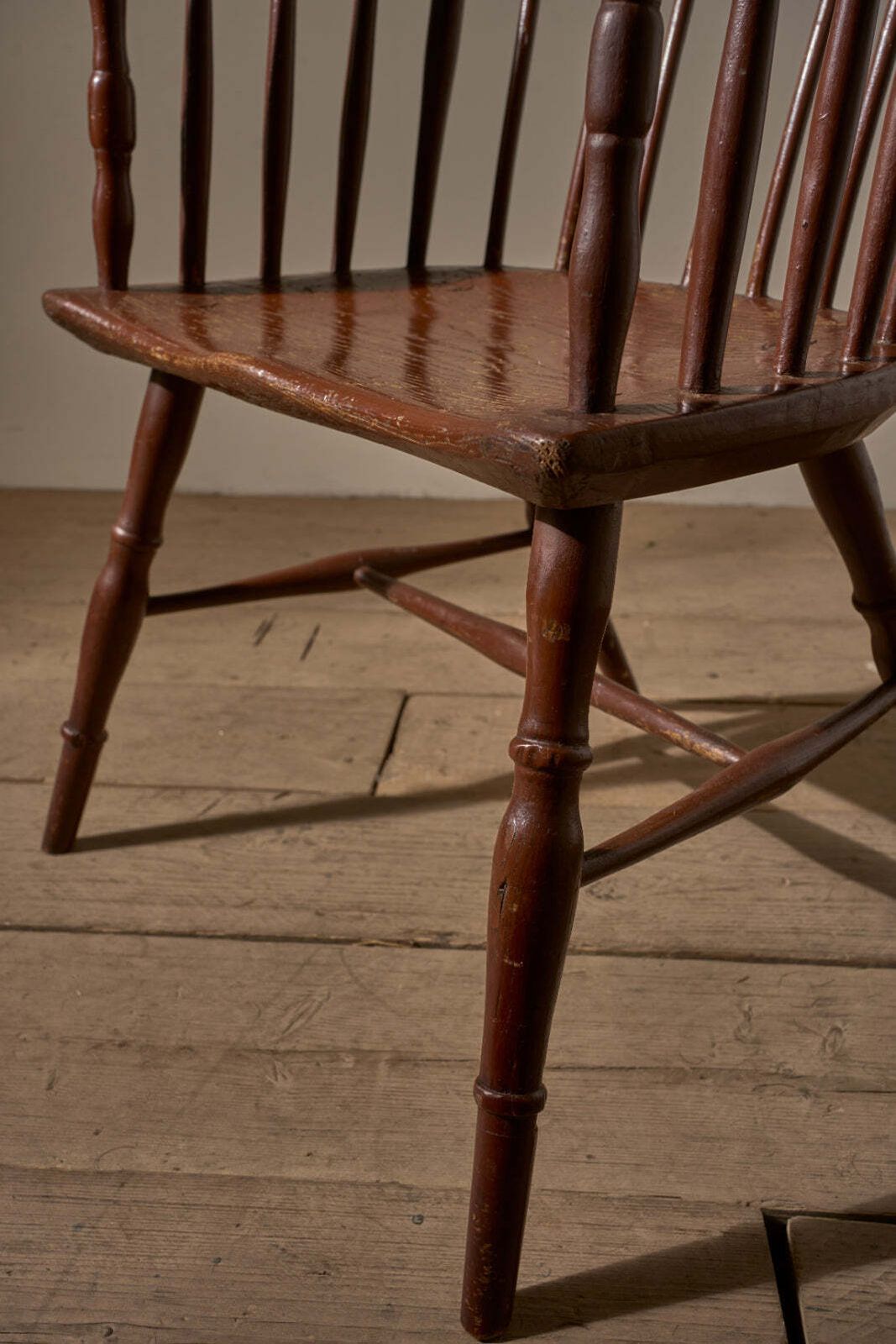 photo furniture 18th Century Original Brown Painted Hoop Back Windsor Chair
