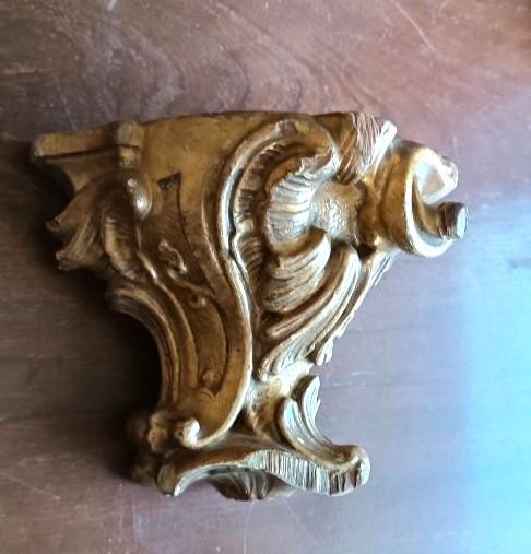 Antique Gold Wooden Frieze Shelf Shelf photo Furniture