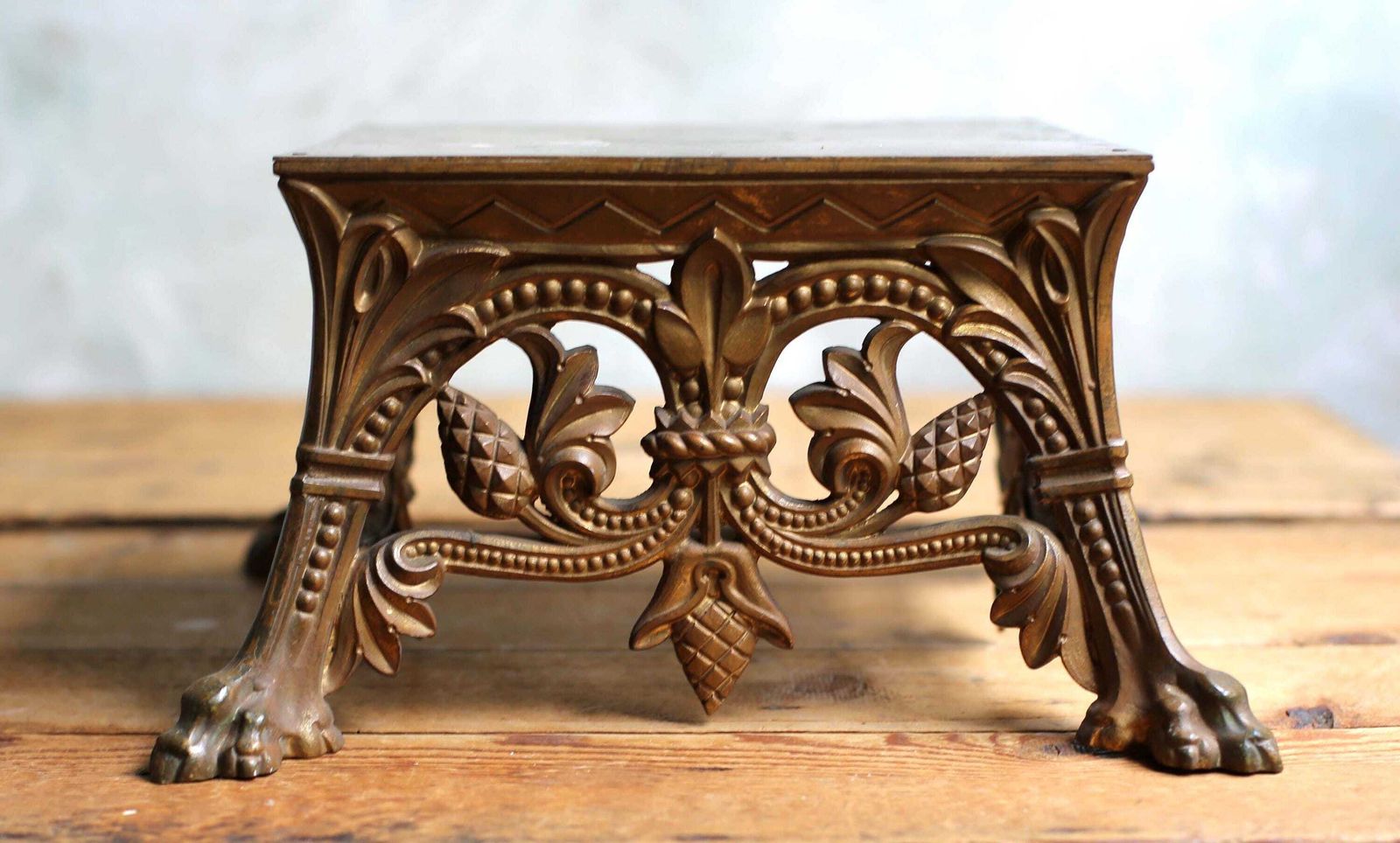 Church Altar Riser Host Table Religious Antique Display Stand 19th Century photo furniture