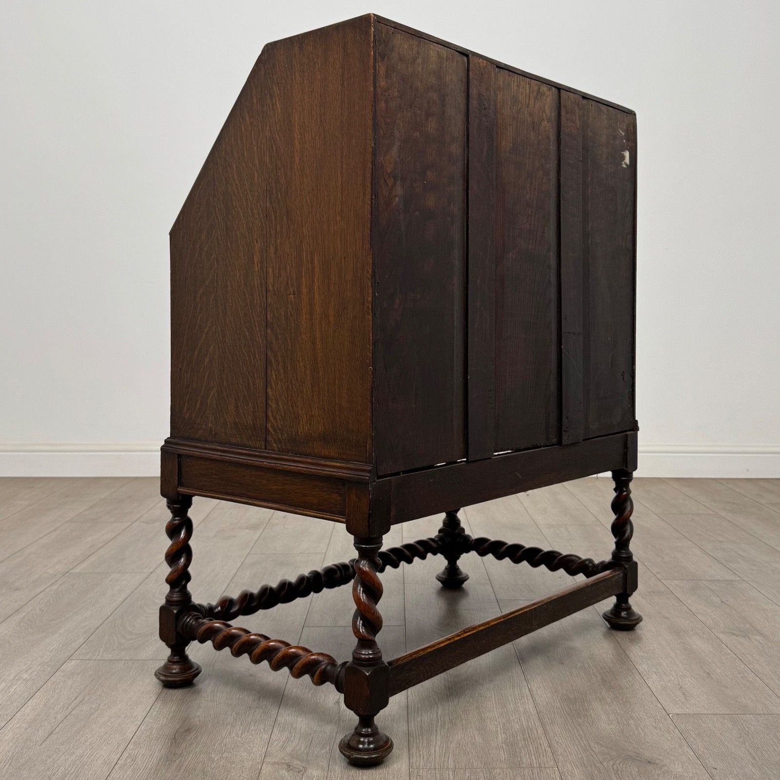 Antique 20th Century Jacobean Style Bureau In Oak ( Af 5772 ) photo 495.0