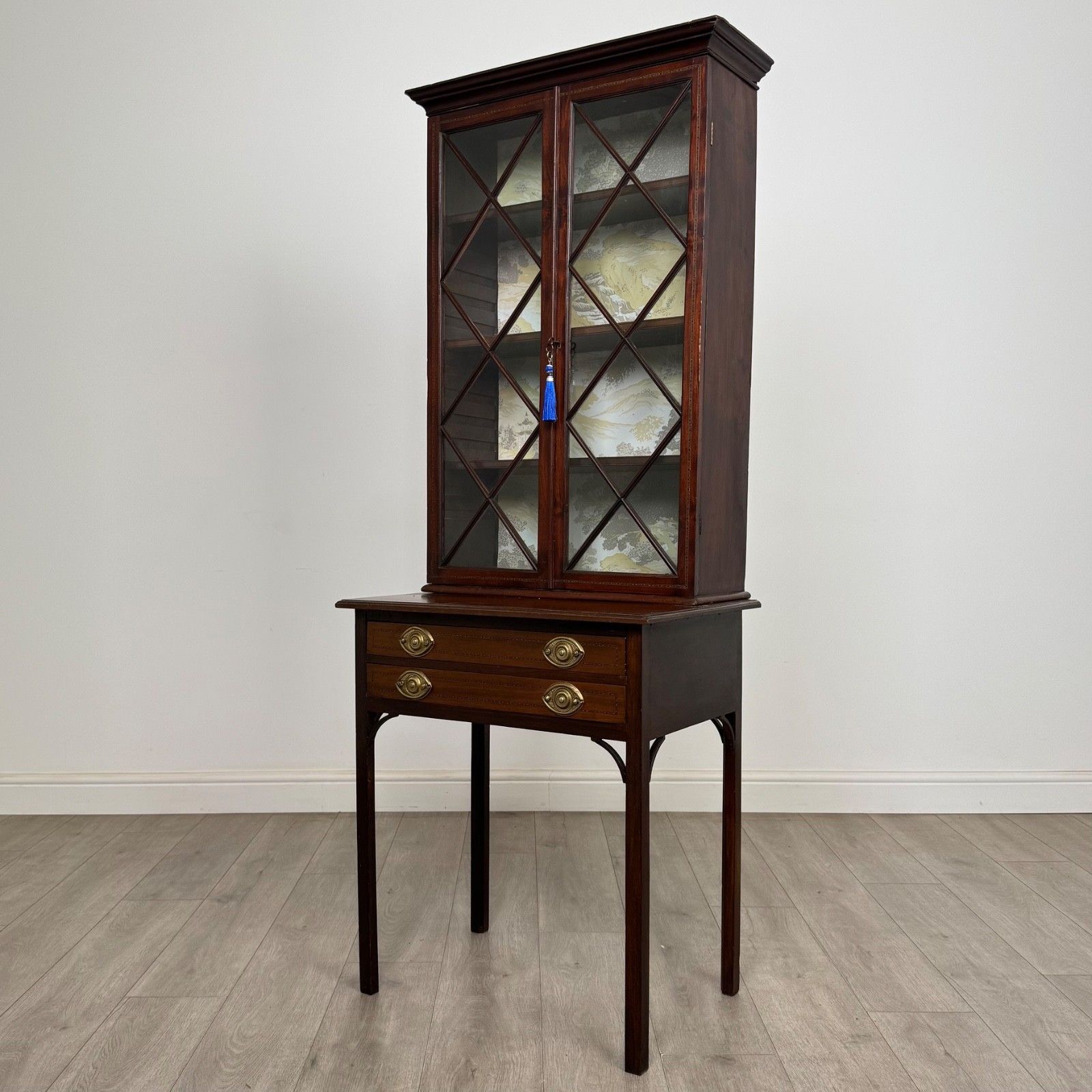Antique 18th Century Georgian Display Cabinet In Mahogany ( Af 5809 ) photo for sale