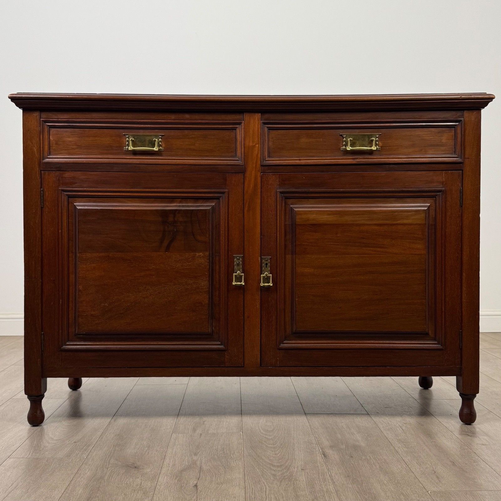 Antique 20th Century Edwardian Sideboard In Mahogany ( Af 5796 )