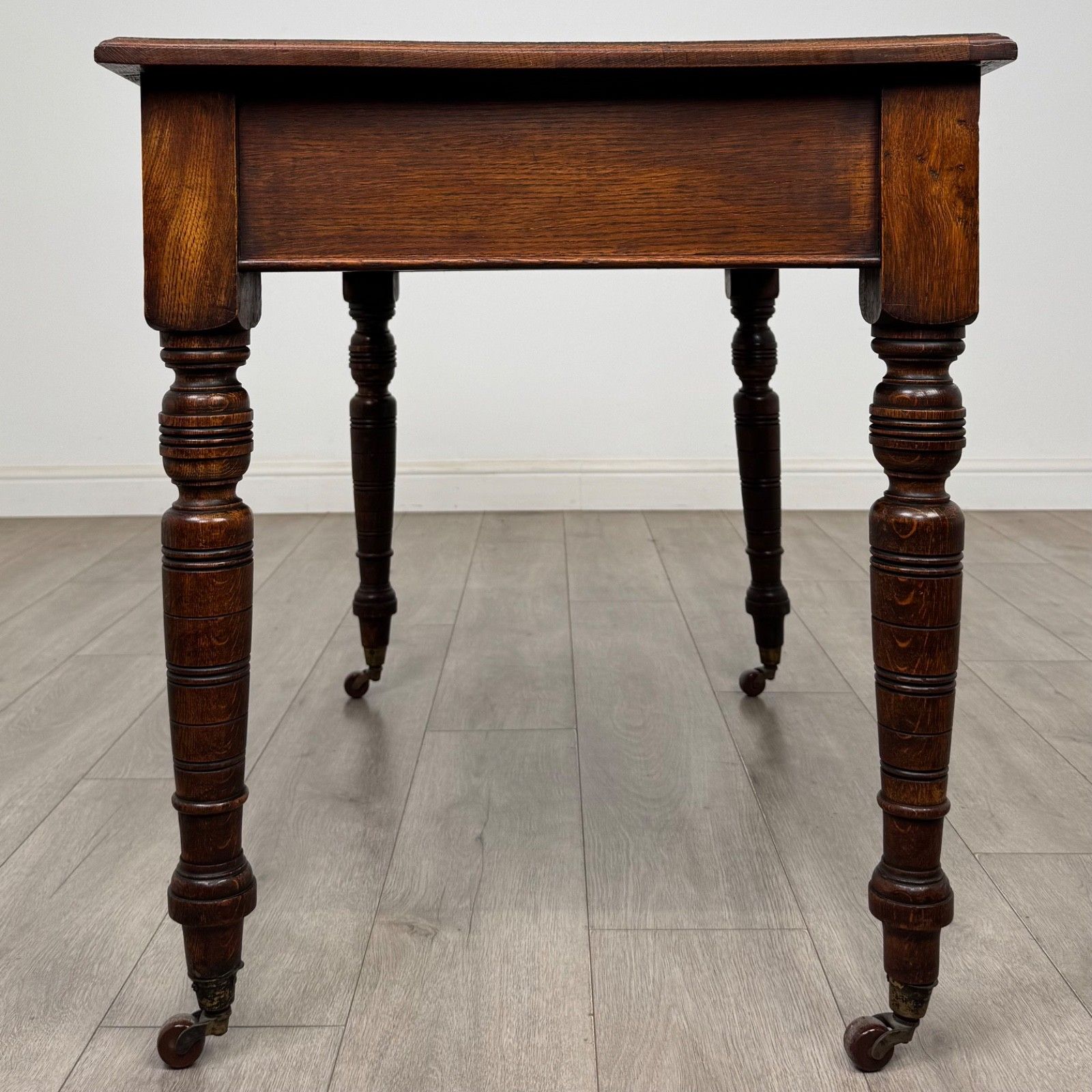 Antique 20th Century Edwardian Writing Table In Oak ( Af 5805 ) photo for sale