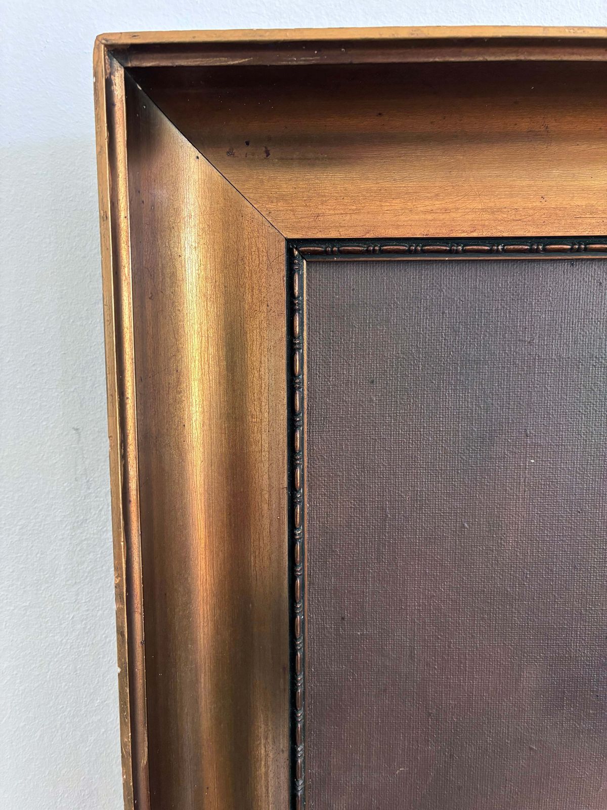 Peinture à l'huile florale vintage avec vase bleu et blanc photo vinterior