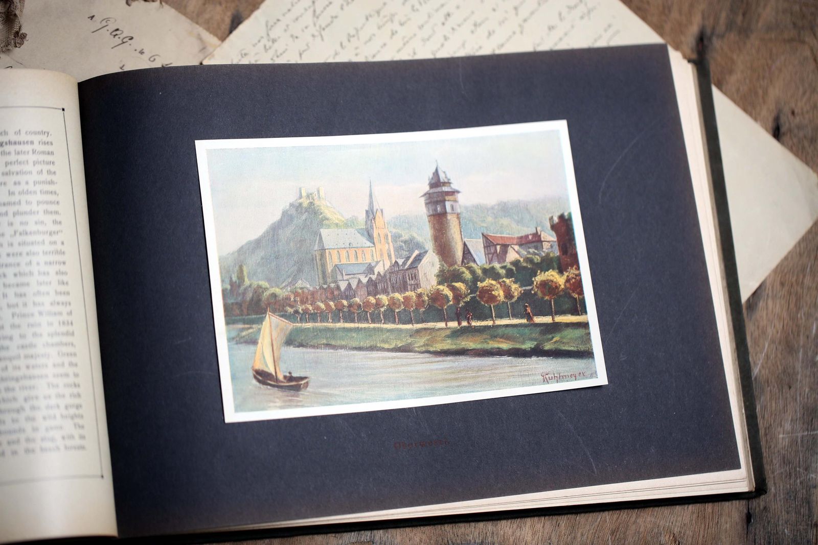 photo furniture Antique Book Rhein Album German Souvenir