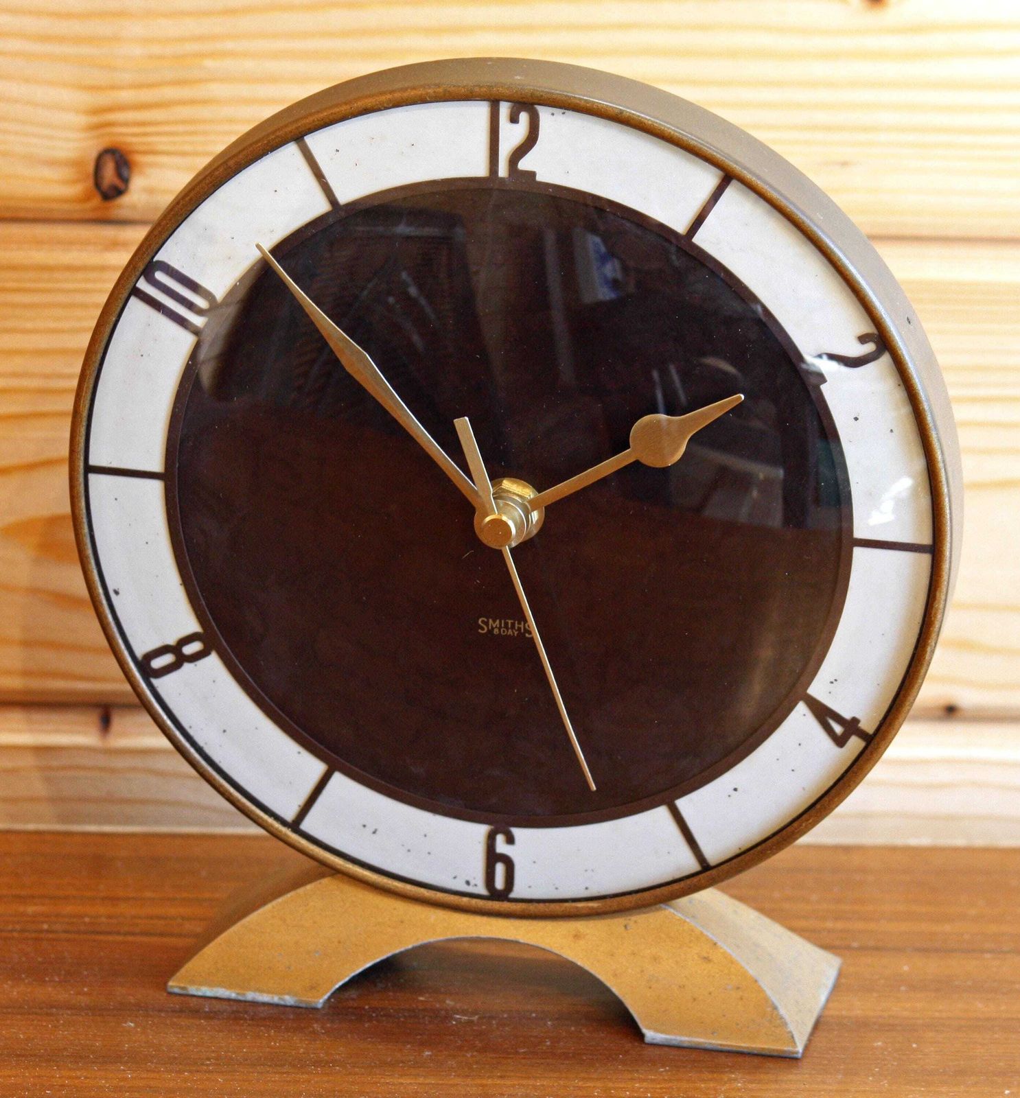 Vintage Smiths Mantel Clock   19cm Bakelite Clock Retro Mid Century Style 1950s Desk Clock Off The Wall Clocks