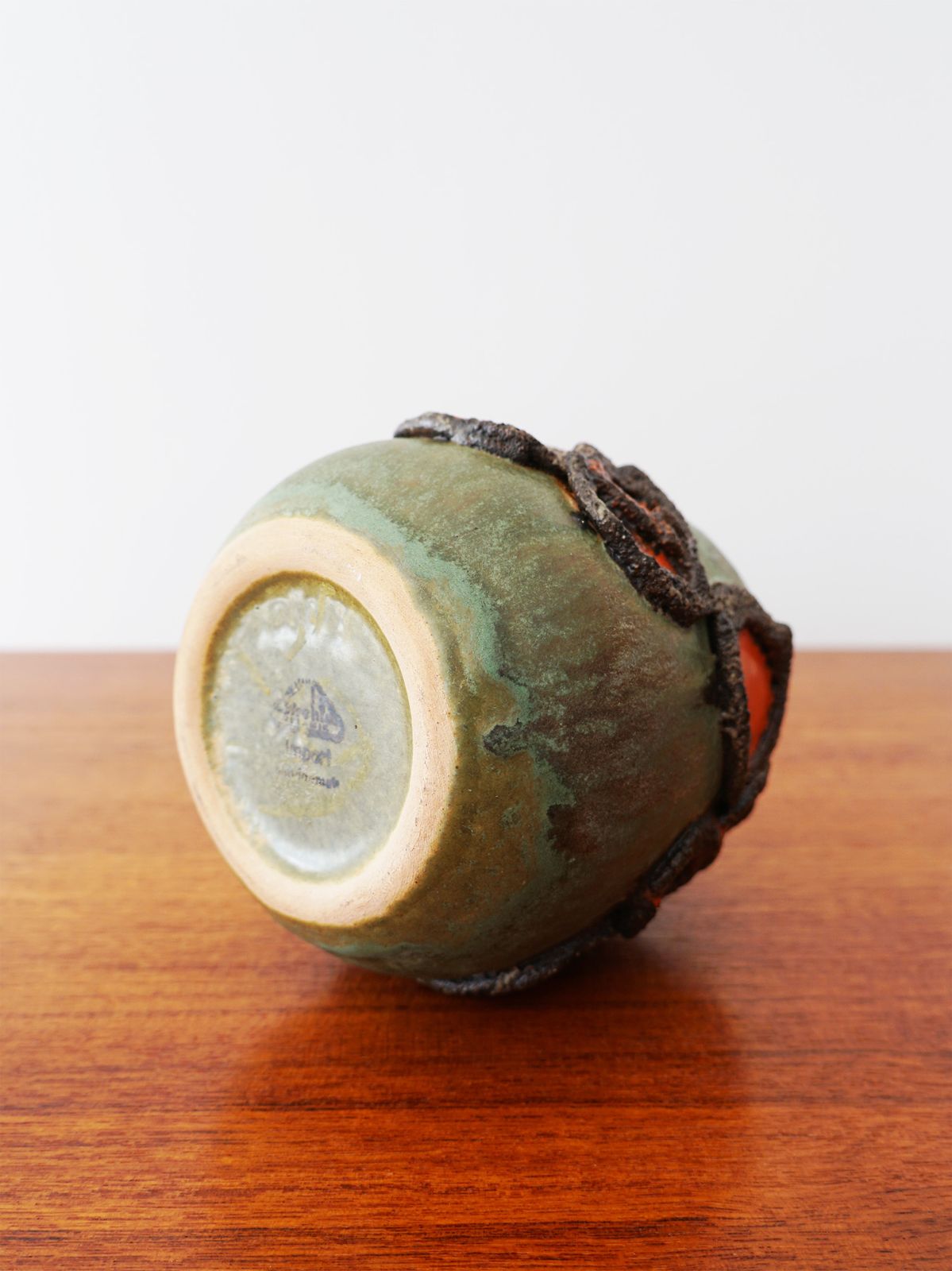 East German Fat Lava Vase By Strehla, 1970s photo Home Decor