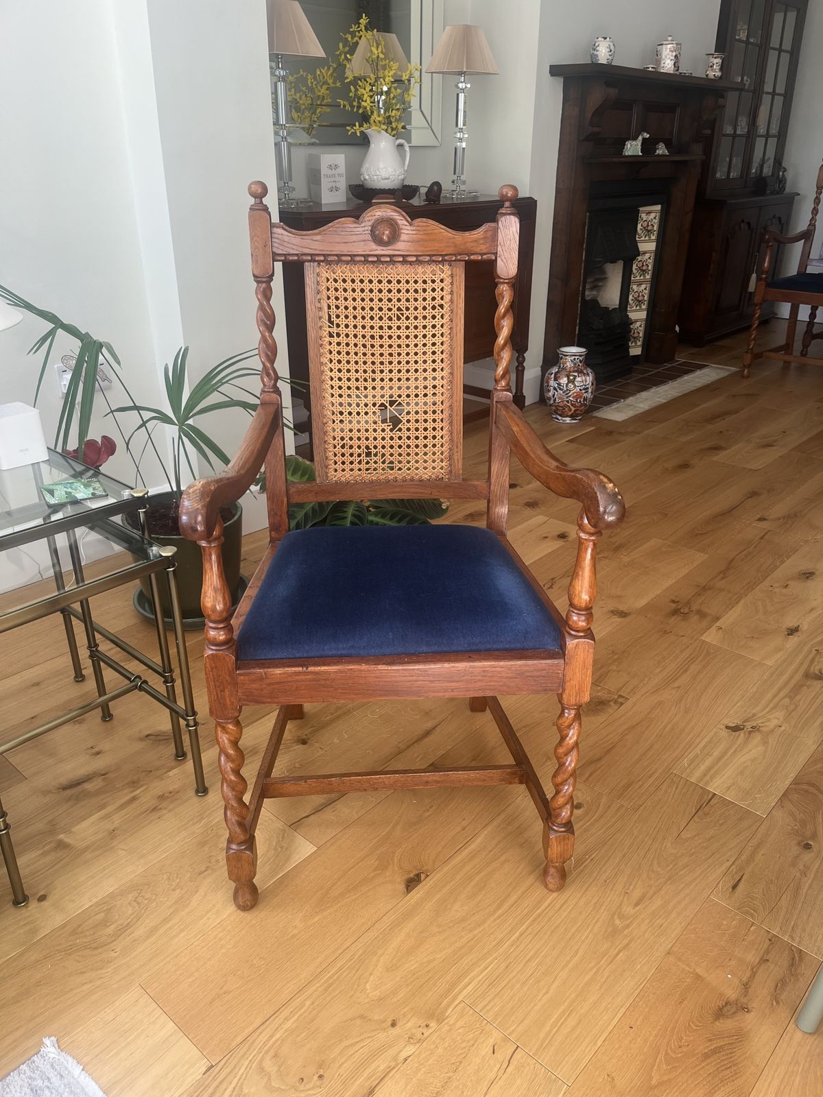 Set Of Six 1920’s Barley Twist Dining Chairs photo for sale