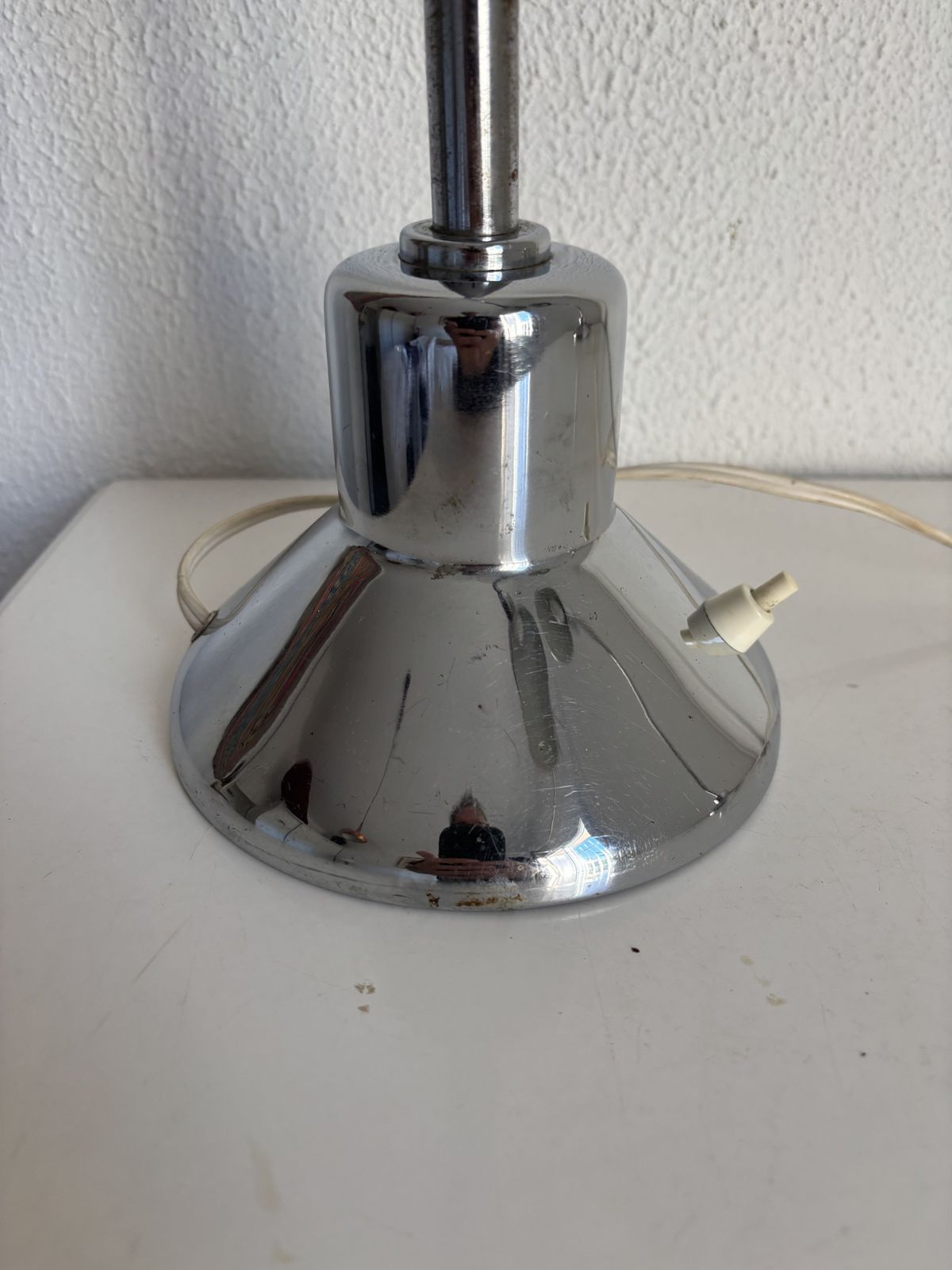 Pair Of Vintage 1940s Jumo 210 Chrome Design Desk Lamps   50 Cm photo 299.0