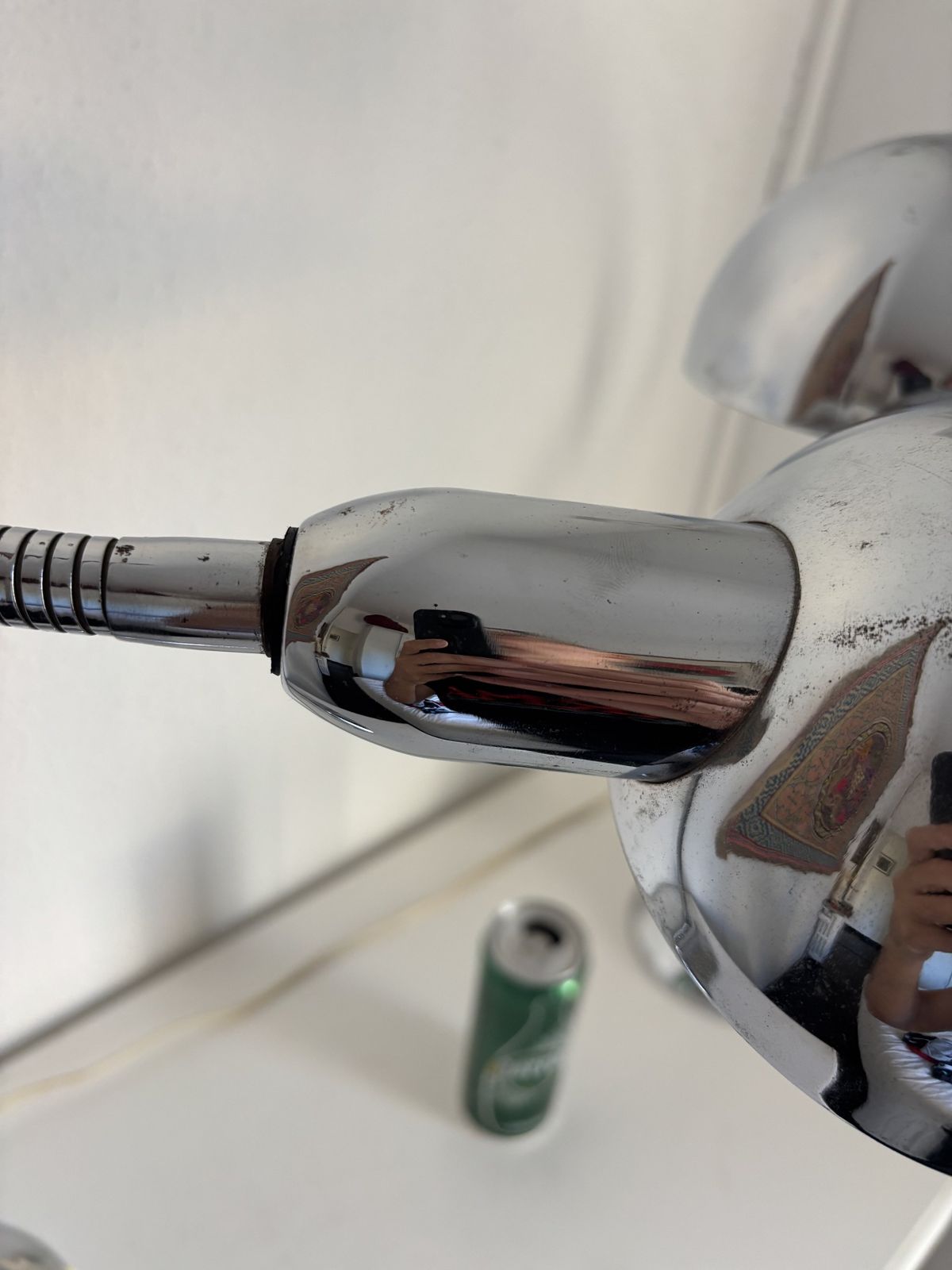 photo for sale Pair Of Vintage 1940s Jumo 210 Chrome Design Desk Lamps   50 Cm