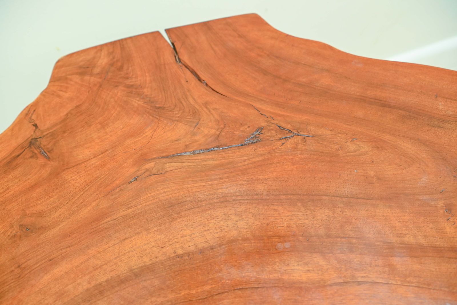 Mid Century Freeform Live Edge Tripod Coffee Table In The Manner Of Carl Auböck, C.1950s/60s photo vintage
