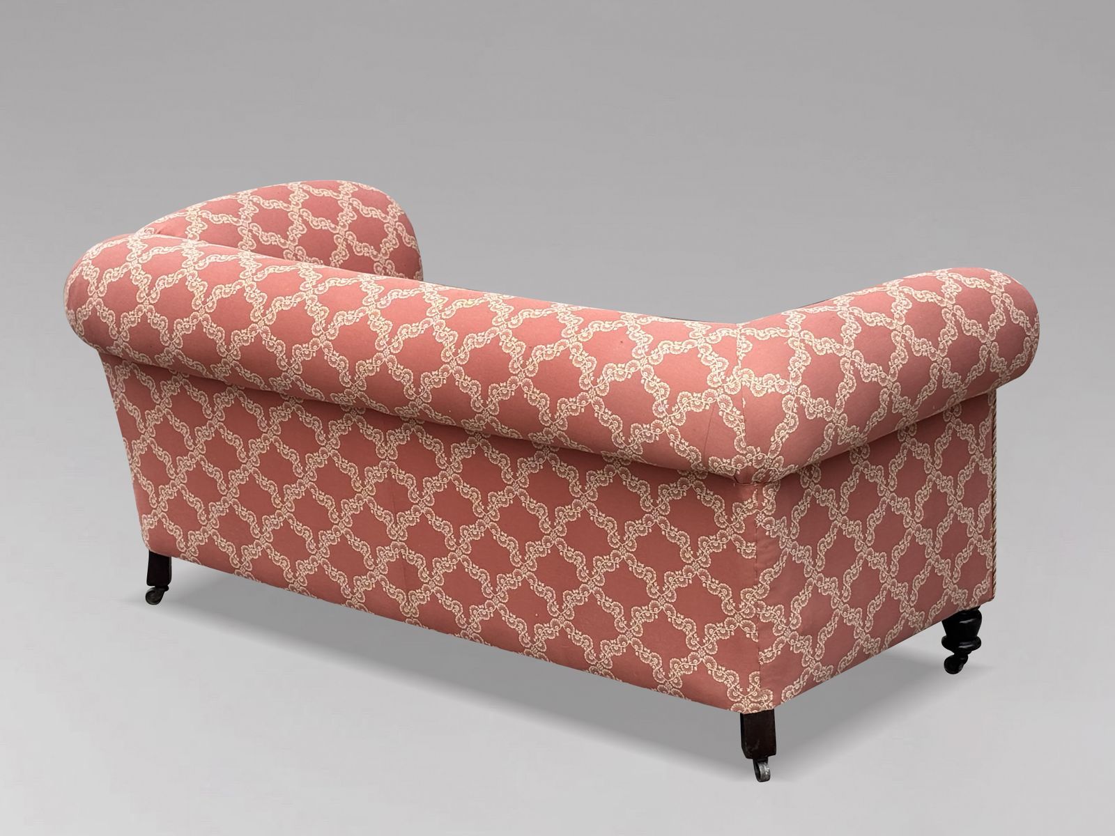 19th Century Victorian Period Upholstered Drop End Chesterfield Sofa photo for sale