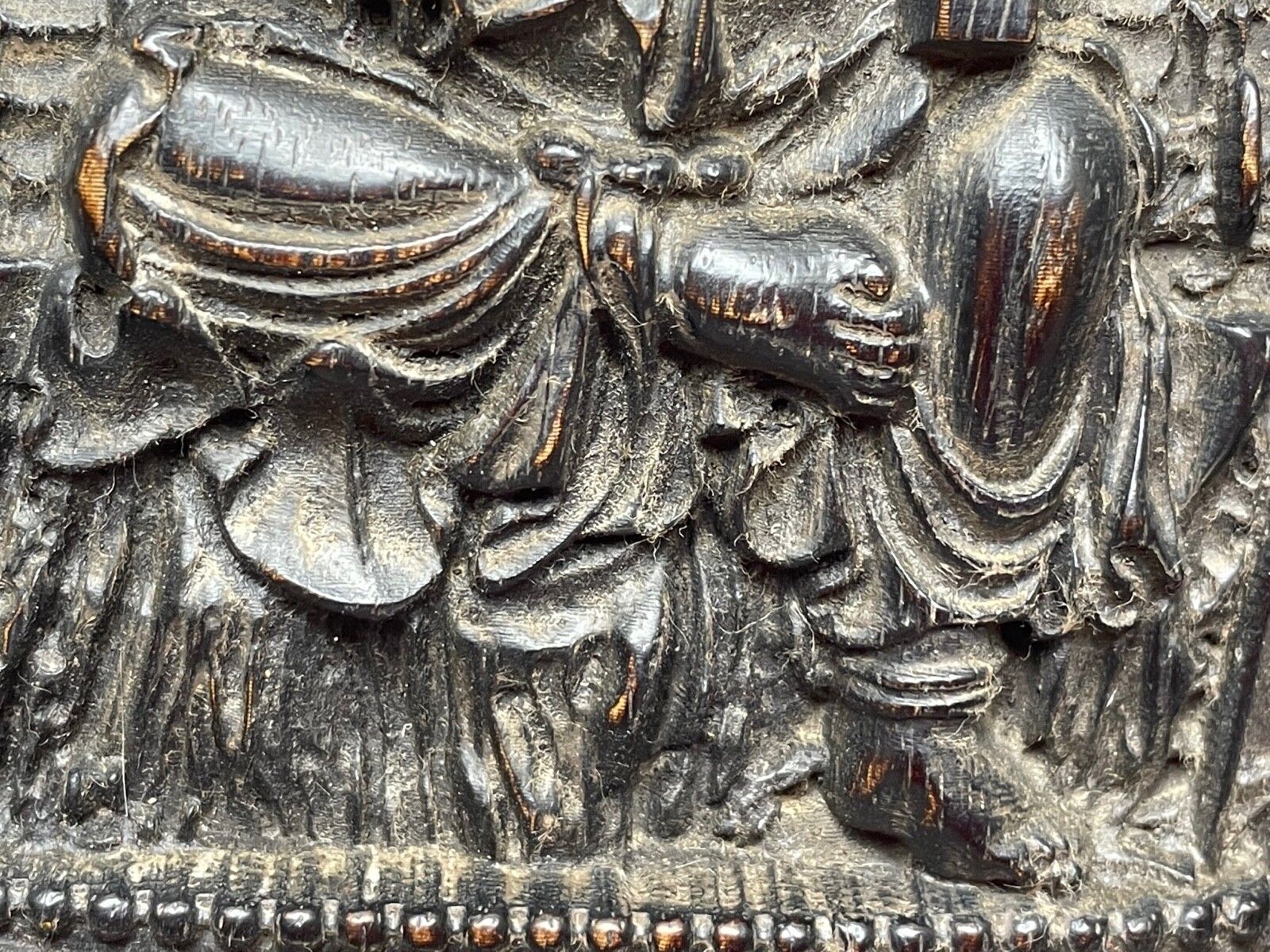 19th Century Late Qing Chinese Buddhist Carved Sculpture Wrathful Vajrapāṇi Temple Guardian photo buy