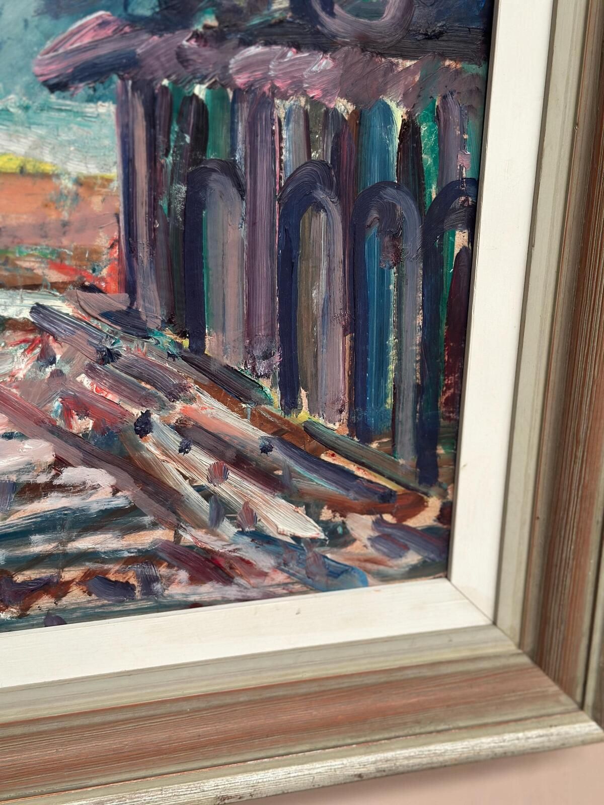 “The Harbor Arches” Oil On Canvas Painting. photo buy