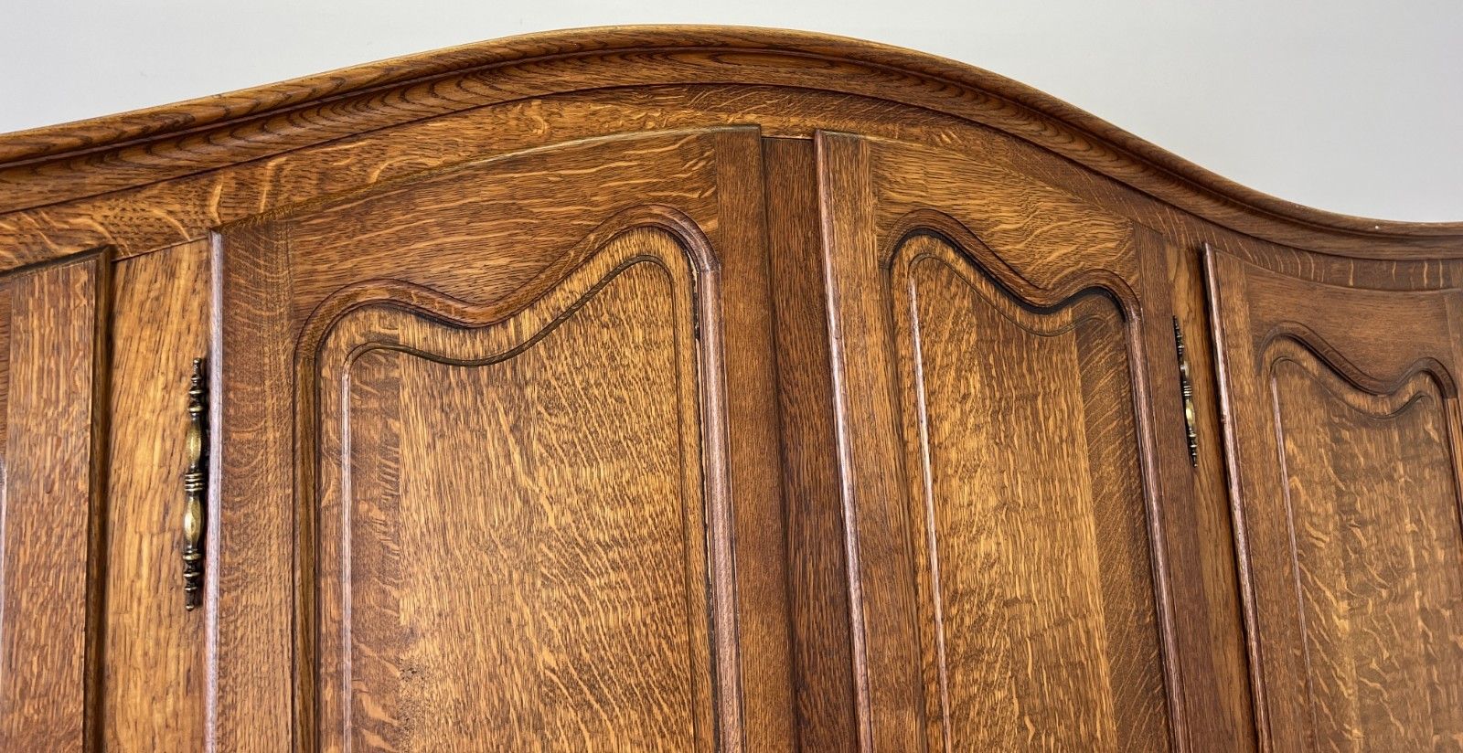 Wardrobe Vintage French Louis XVI Style Oak Four Door Carved Armoire Lot 6105 photo buy