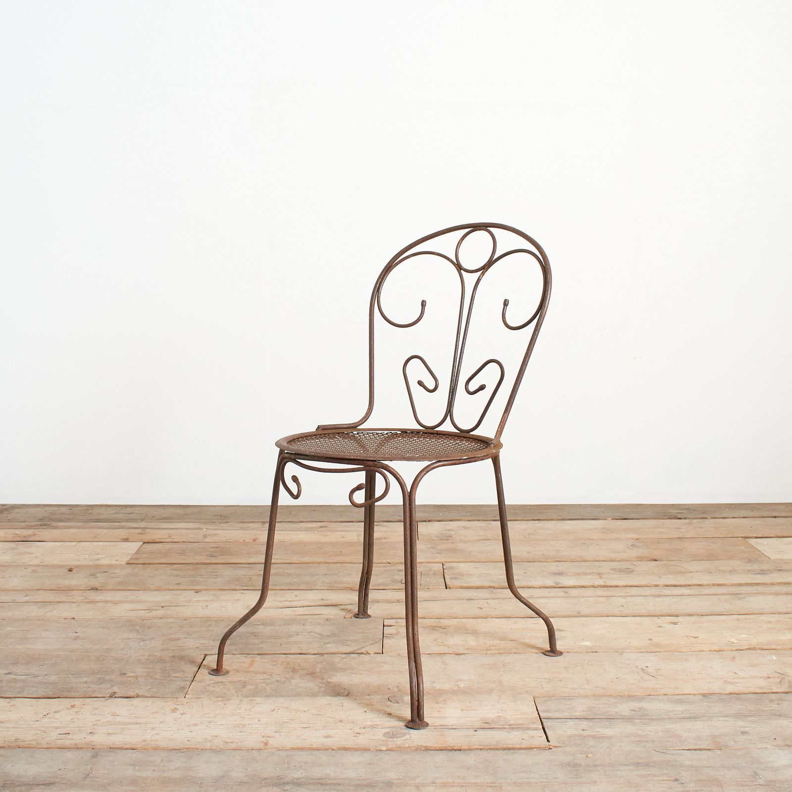 Vintage French Iron Garden Chair