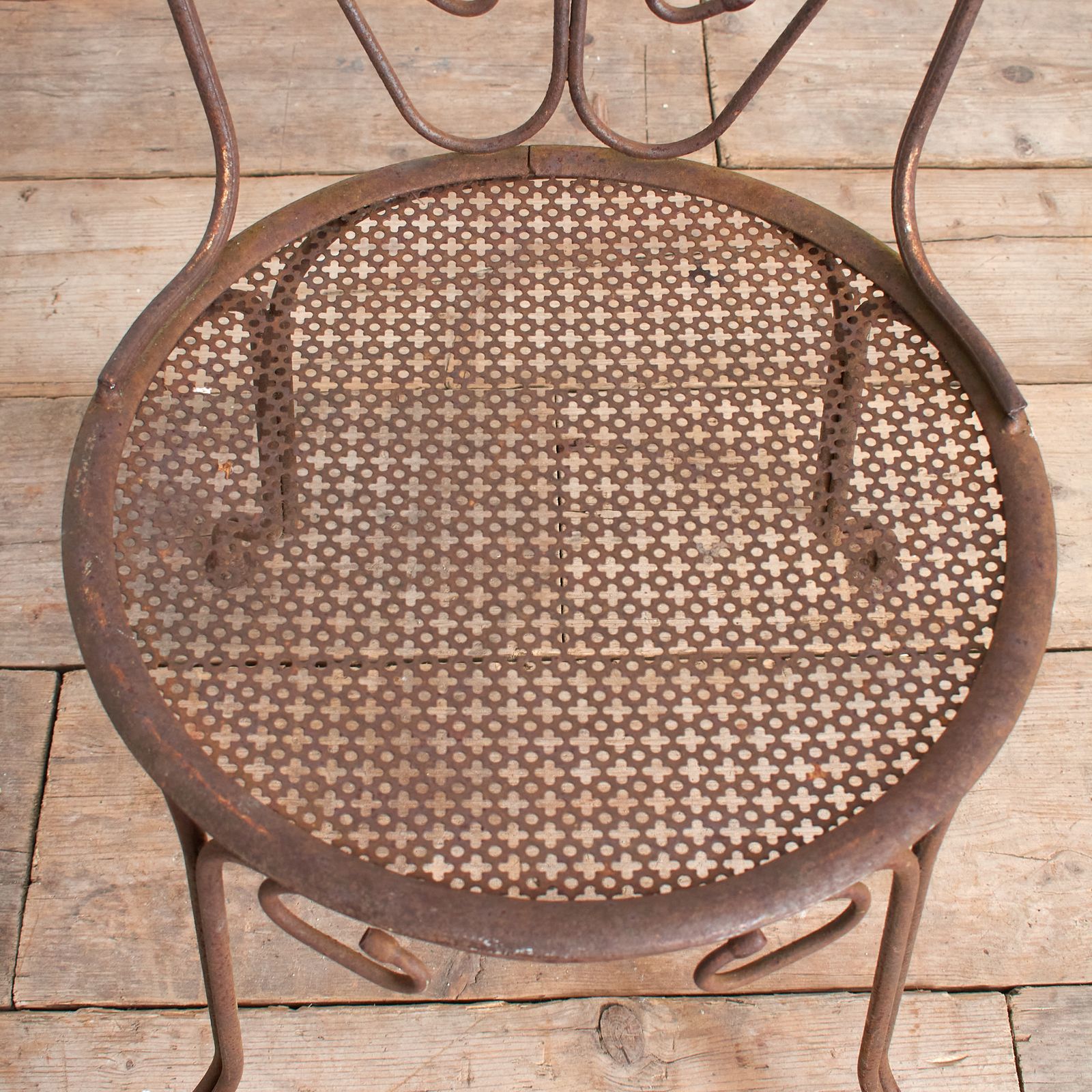 Vintage French Iron Garden Chair photo furniture