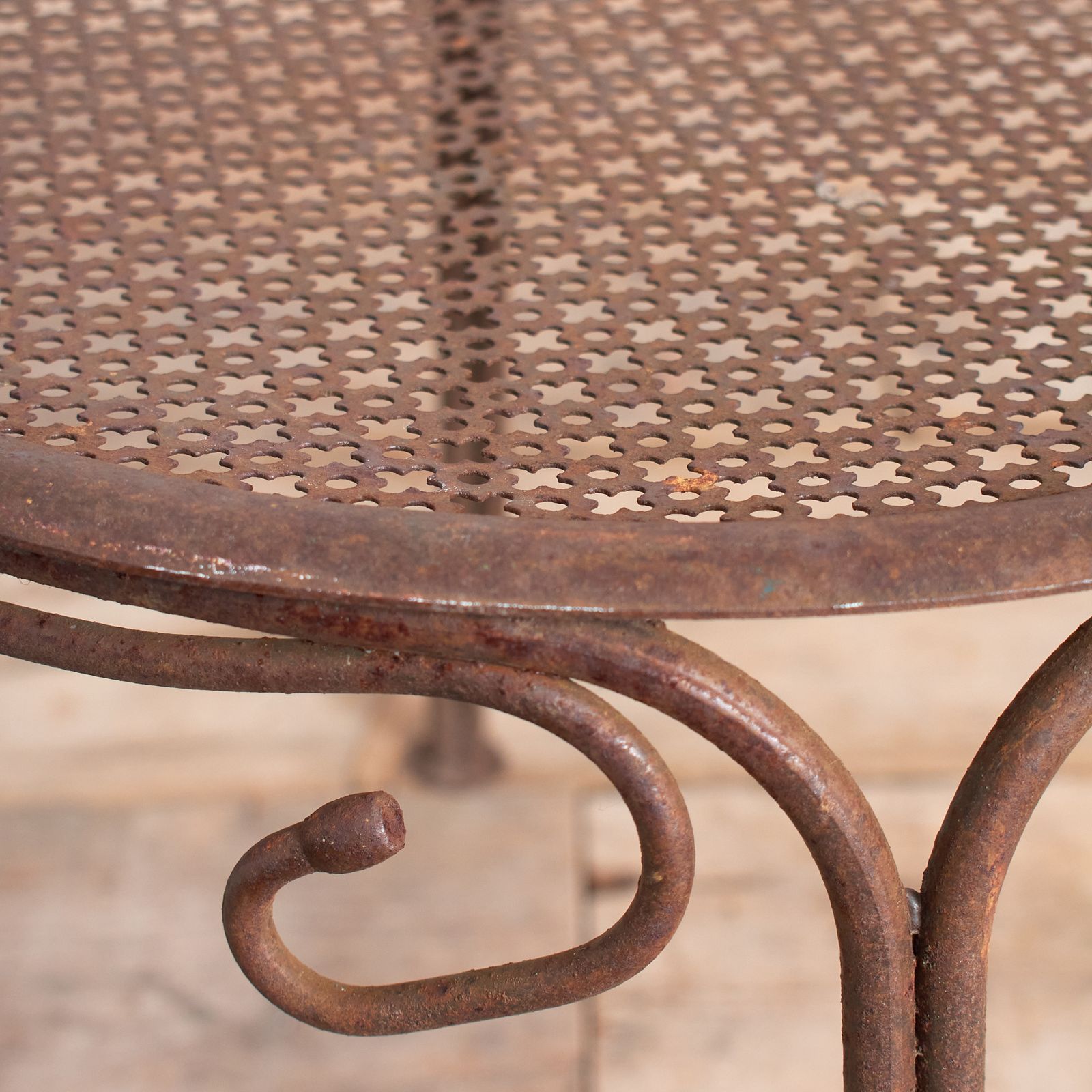 Vintage French Iron Garden Chair photo 190.0