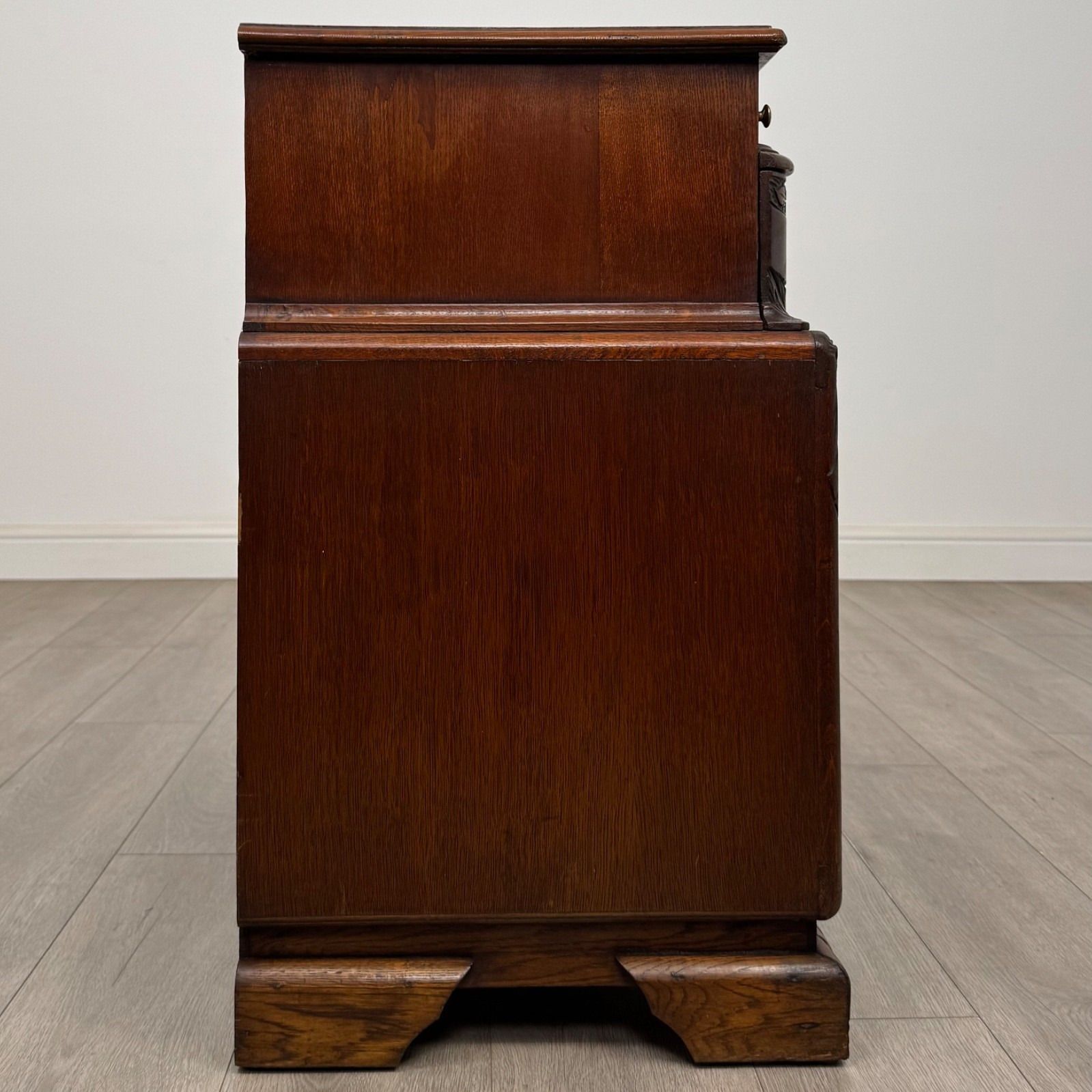 Antique 20th Century Carved Oak Chest Of Drawers ( Af 5565 ) photo buy