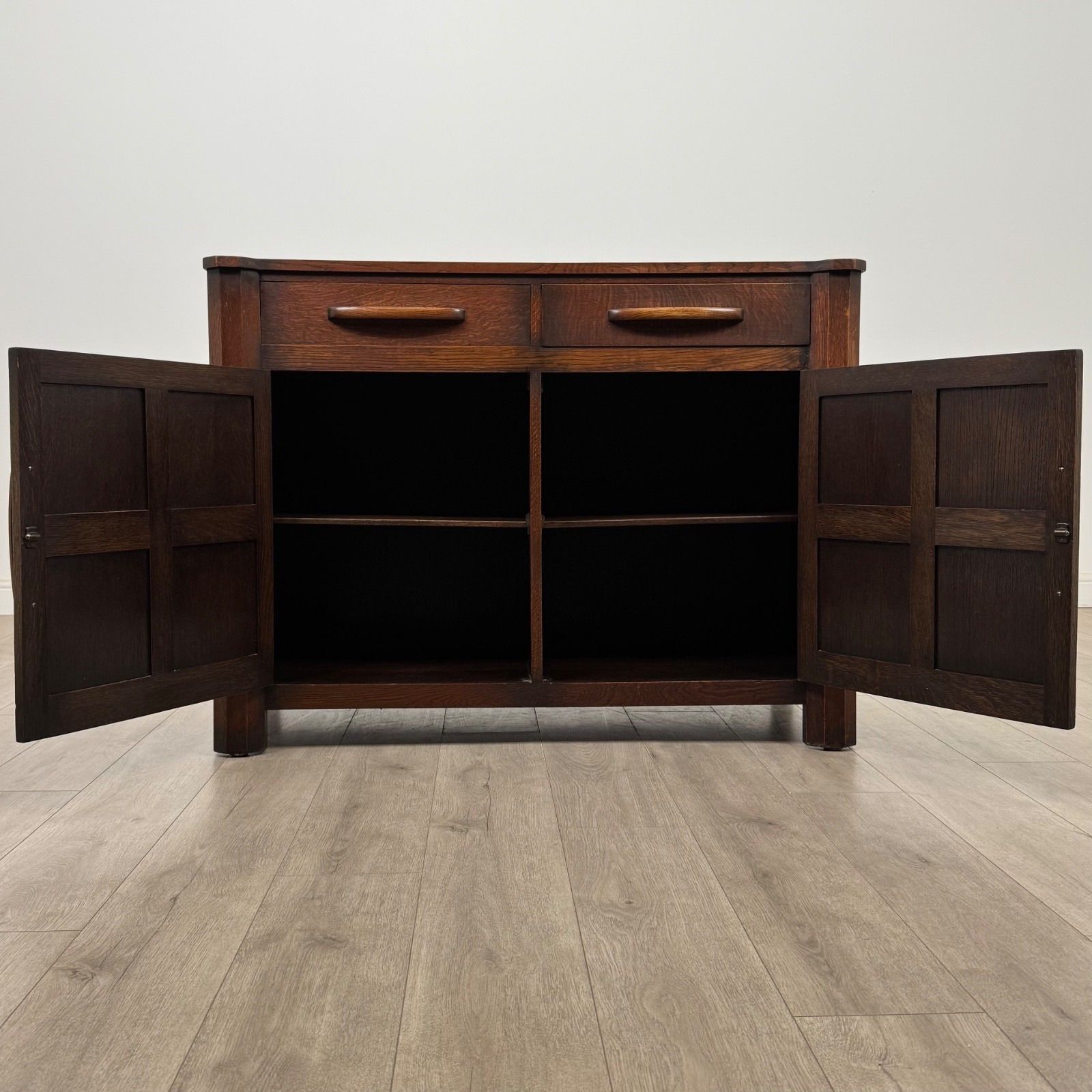 Antique 20th Century Arts And Crafts Style Sideboard In Oak ( Af 5331 ) photo furniture