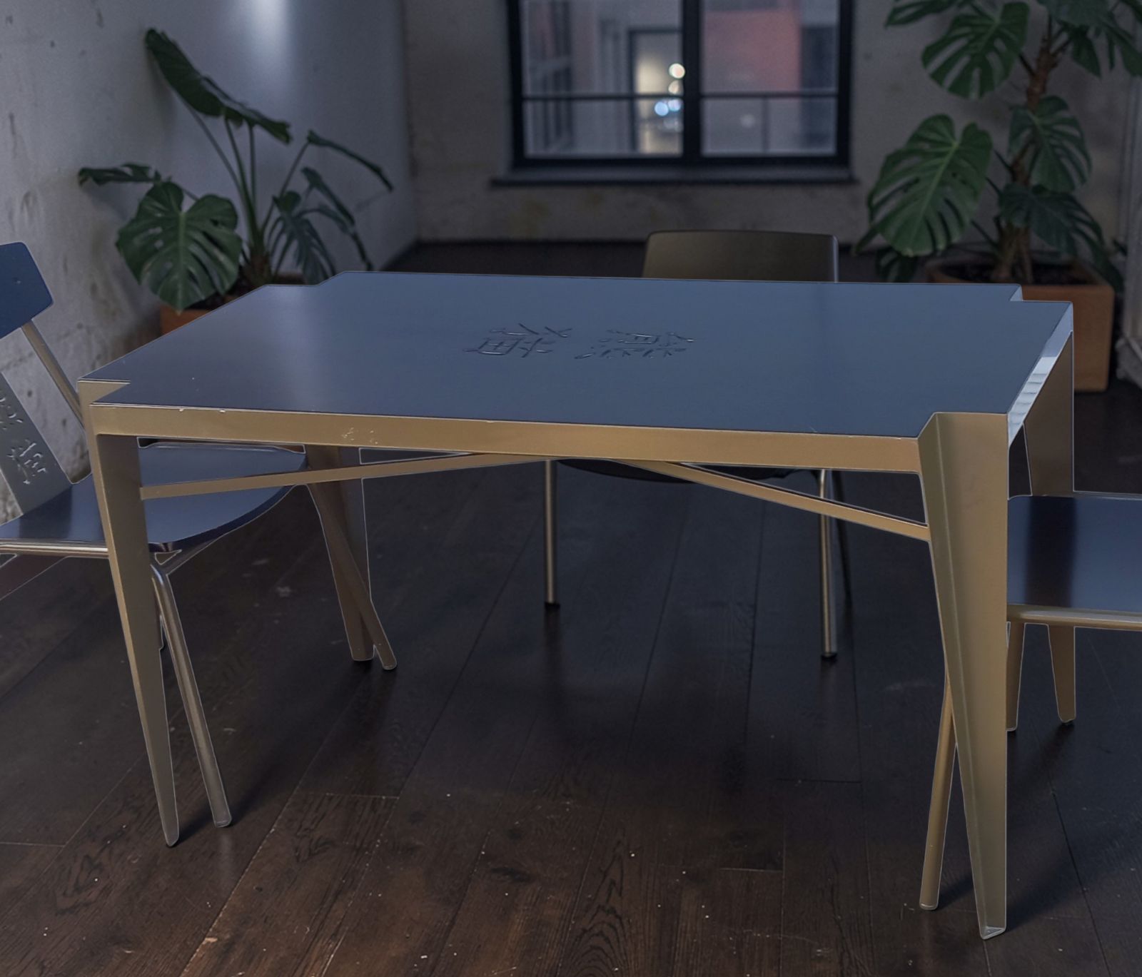 Rare Cravt Original 'Pandasia' Prototype Table & Chairs Set For Ouwehands Zoo, Netherlands. photo for sale