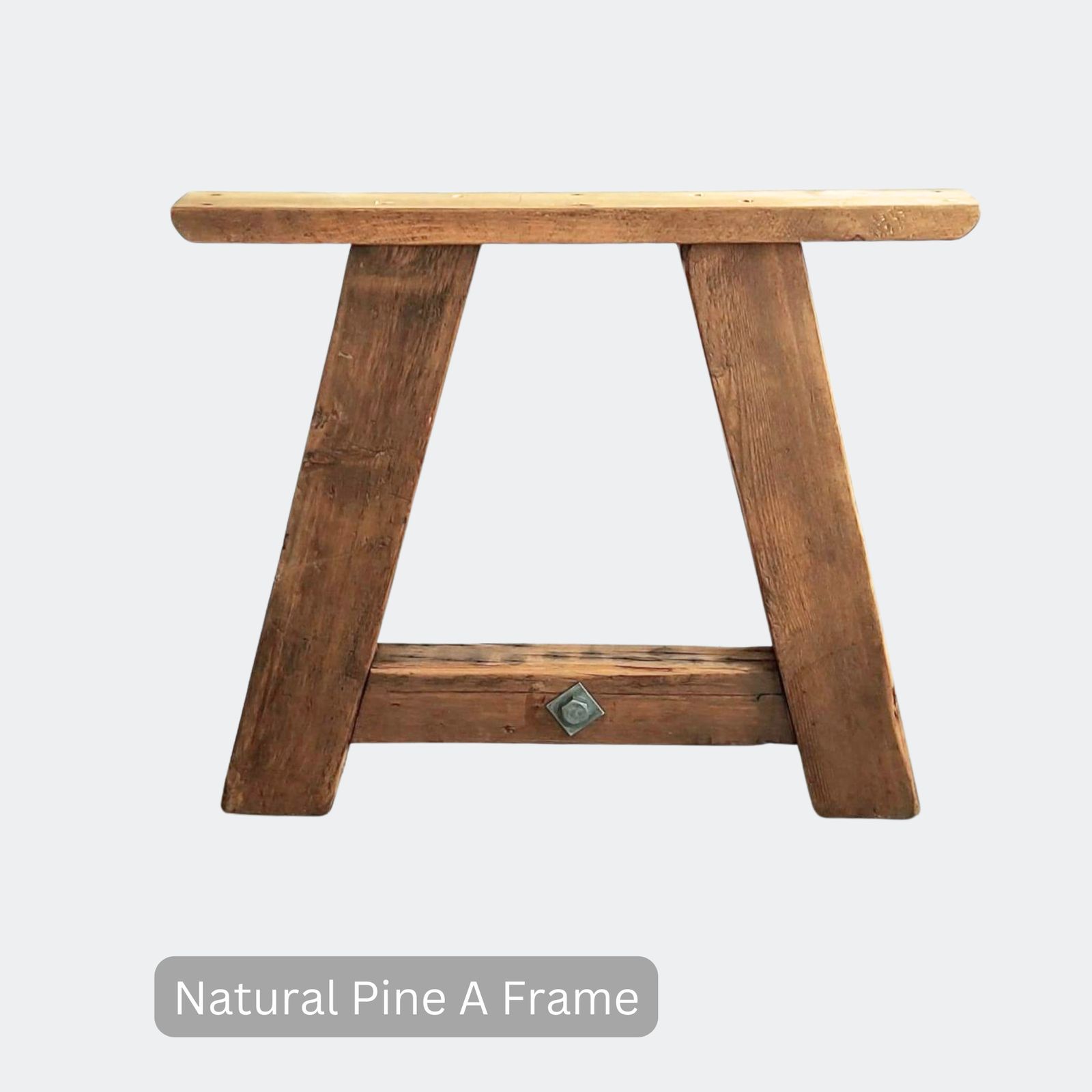 Reclaimed Wood A Frame Base Table photo vinterior