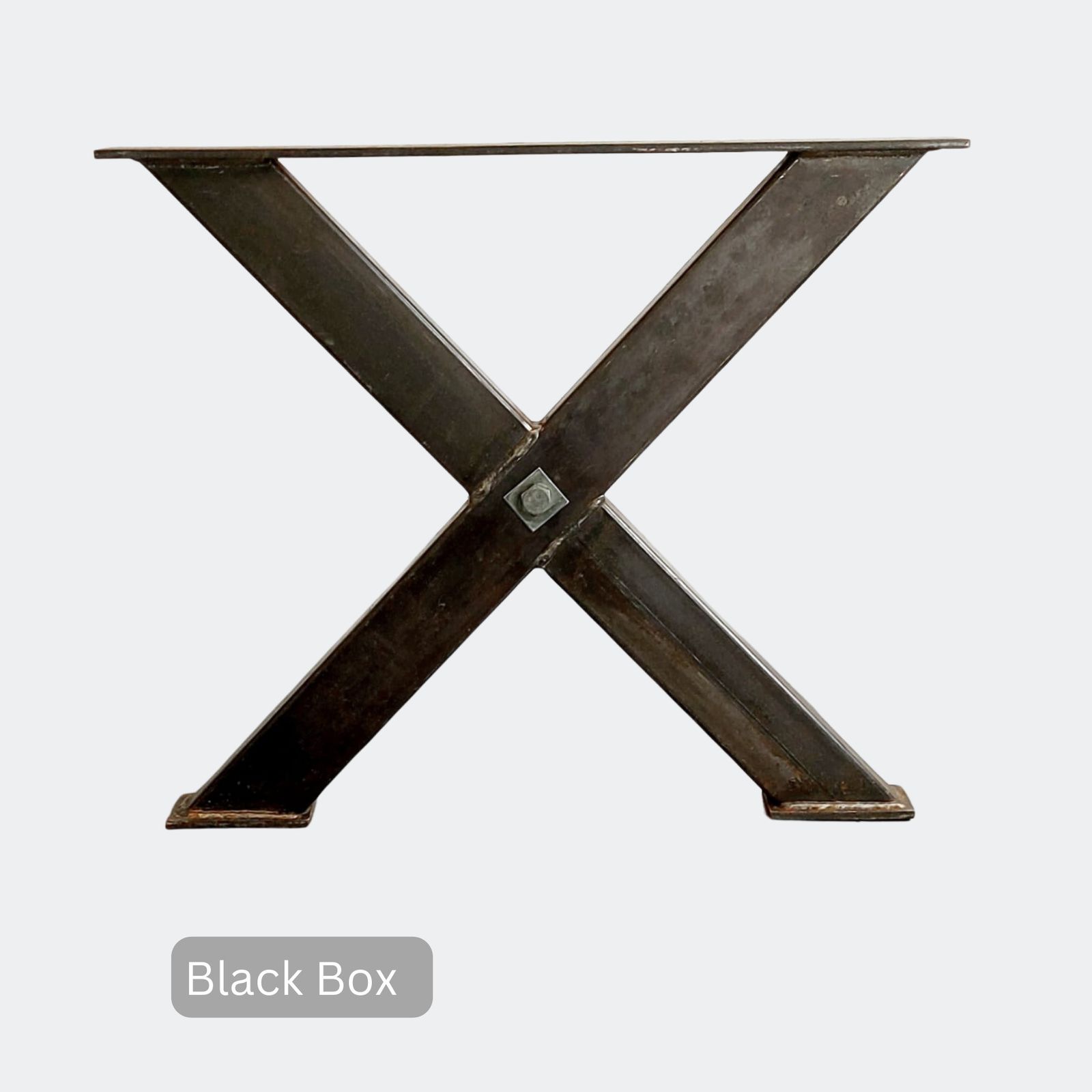Reclaimed Rustic Wood X Frame Base Table photo vinterior