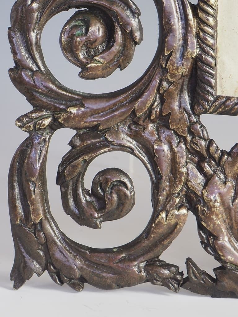Antique French Bronze Baroque Photo Frame (Stamped) photo for sale