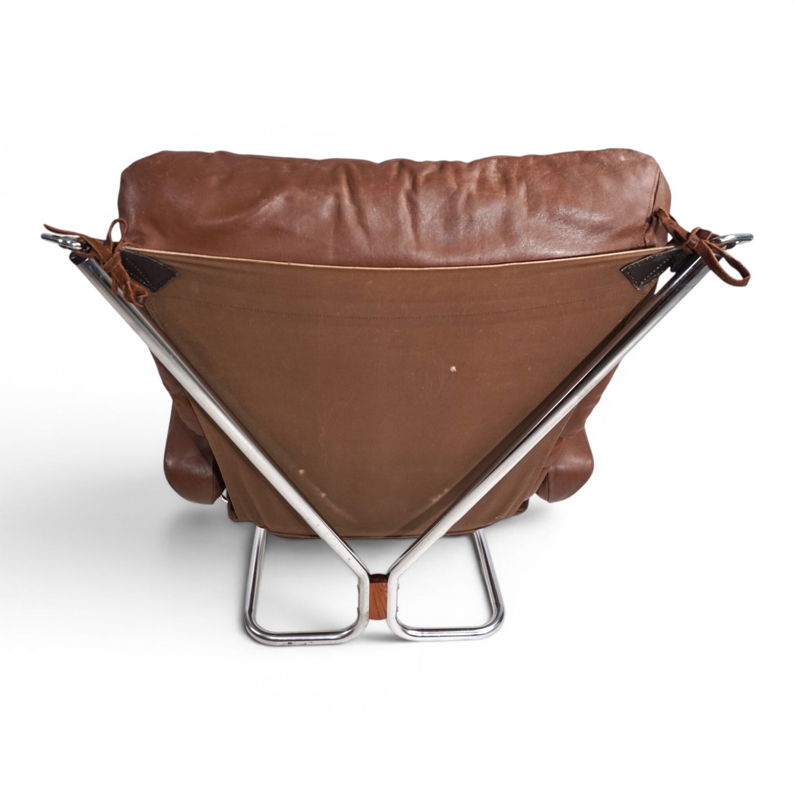 Furniture Westnofa Wing Leather Armchair By Harald Relling, 1970 photo