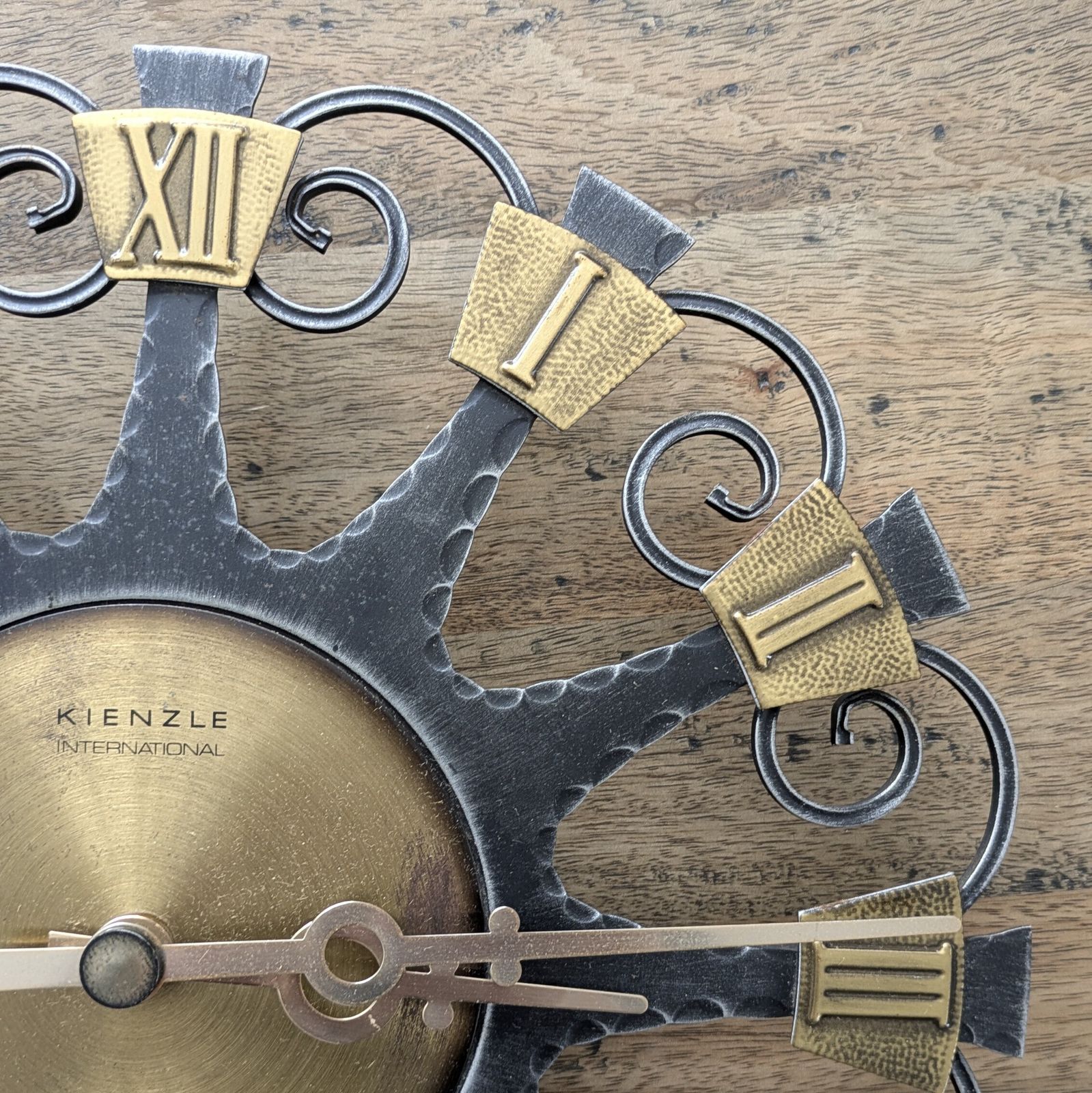 Kienzle International Mid Century Brutalist Wall Clock — 1960s/70s West Germany photo furniture