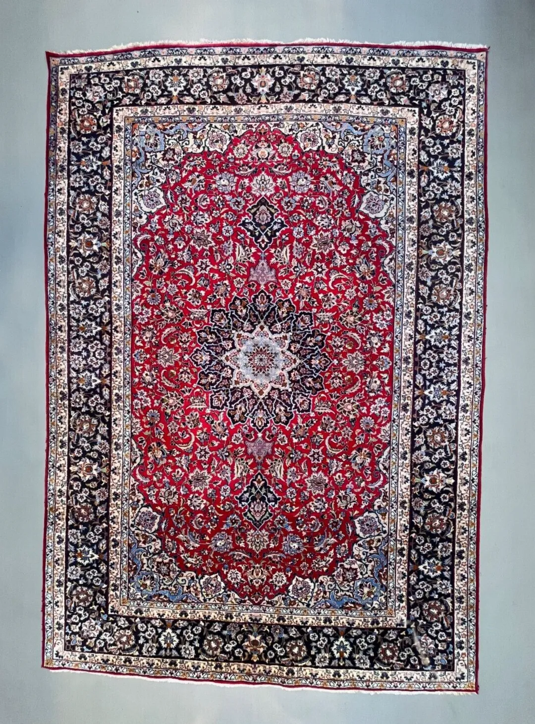 Antiek Tribal Vloerkleed 433x300 cm Wol Oosters Handgemaakt Tapijt 2502