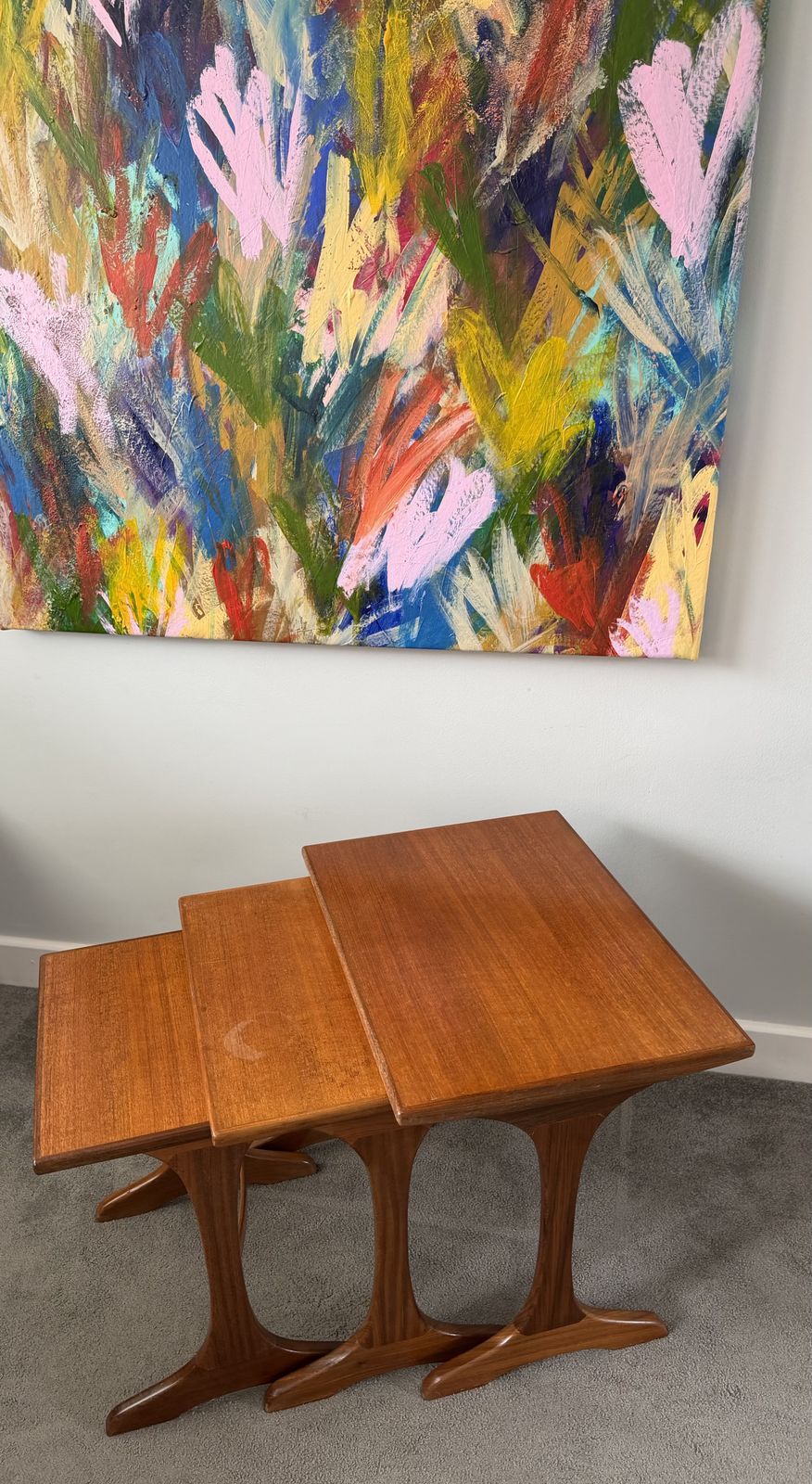 Mid Century Modern G Plan Teak Nest Of 3 Tables photo Furniture
