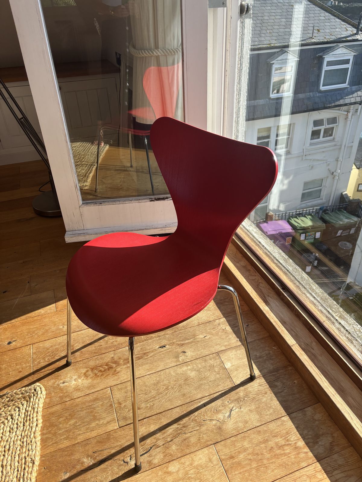Set Of 6 Red Series 7 Chair By Arne Jacobsen For Fritz Hansen photo 1750.0
