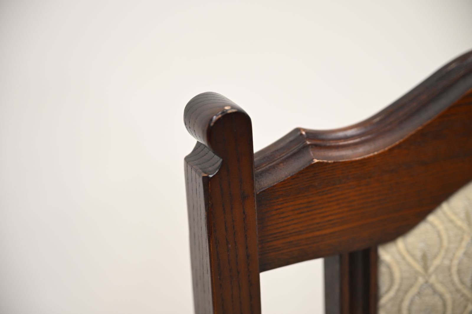 photo vintage 2 Old Charm Dining Chairs Solid Oak Tudor Brown Finish Exc Free Uk Delivery
