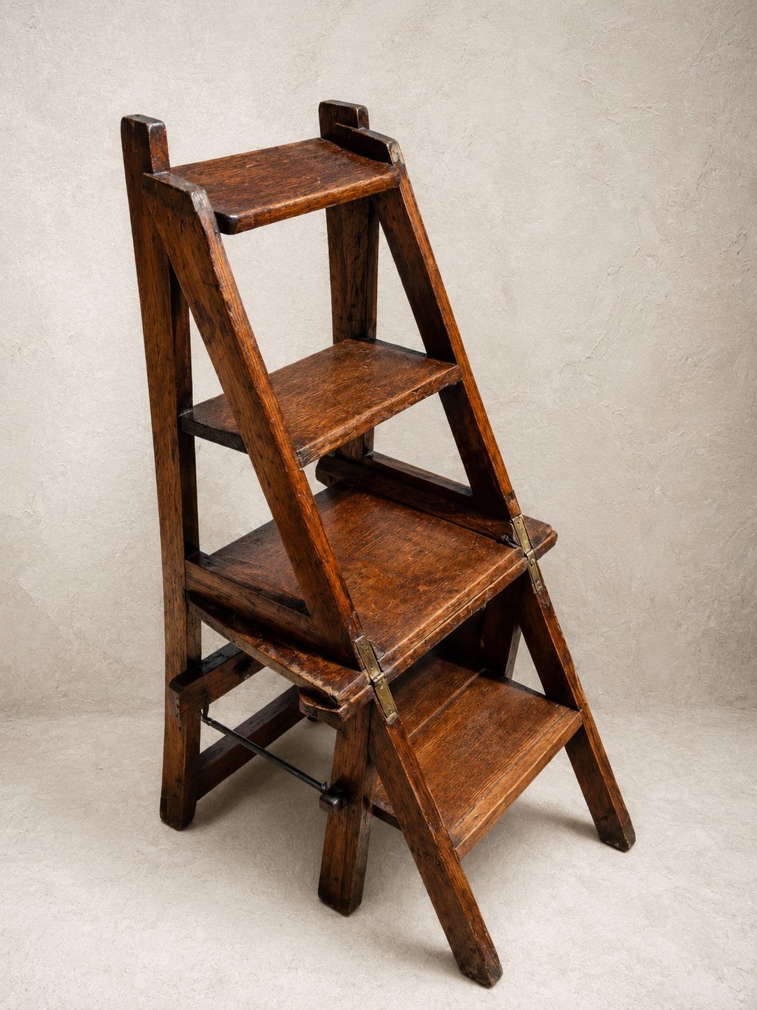 A Late Victorian Arts & Crafts Oak Metamorphic Library Chair, C.1890–1910, With photo furniture