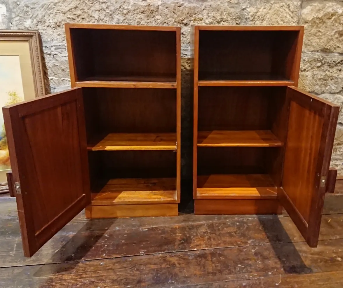 Pair Of 1930s Art Deco Bedside Cabinet Tables photo for sale