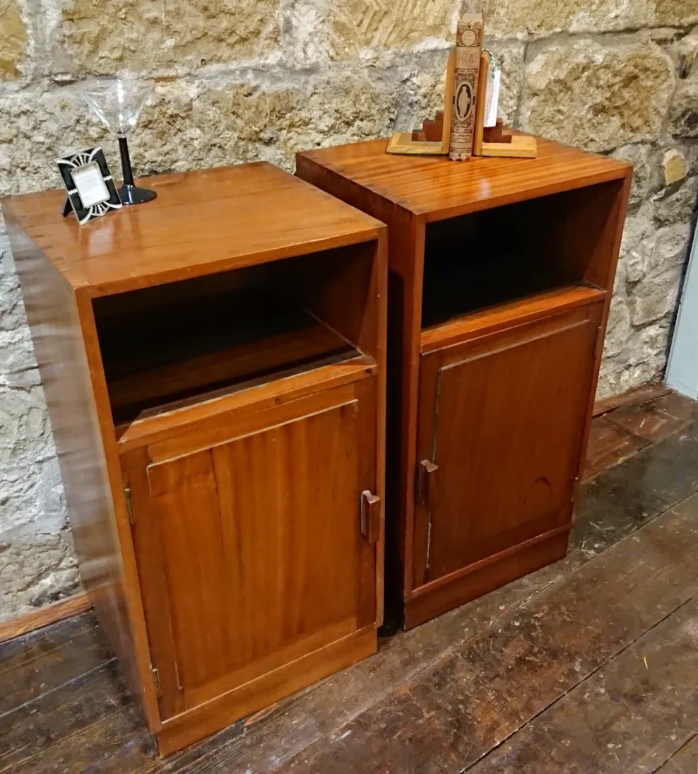 Pair Of 1930s Art Deco Bedside Cabinet Tables photo buy