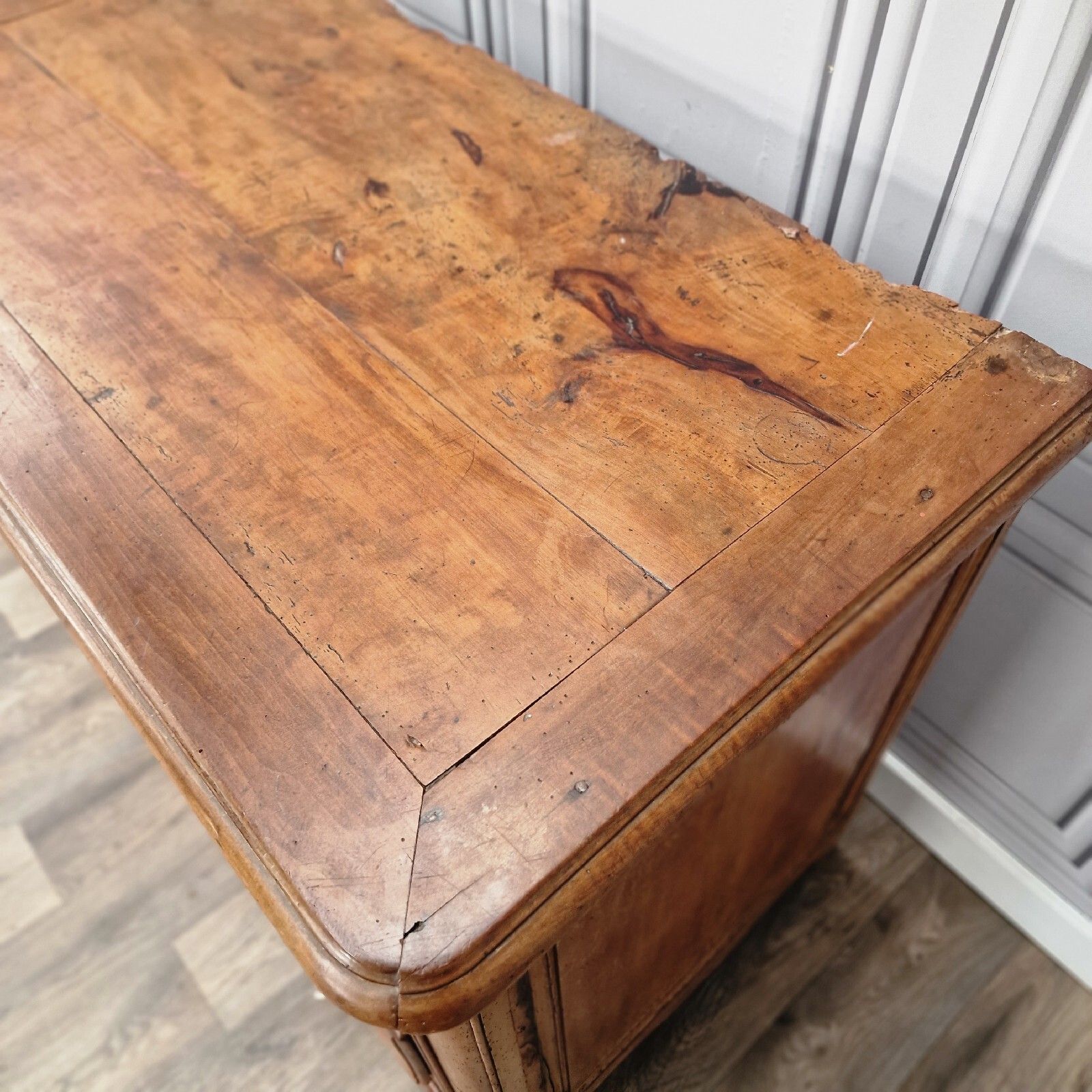 Antique Spanish Chest Of Drawers Commode 18th Century Cherry Wood Georgian photo Furniture