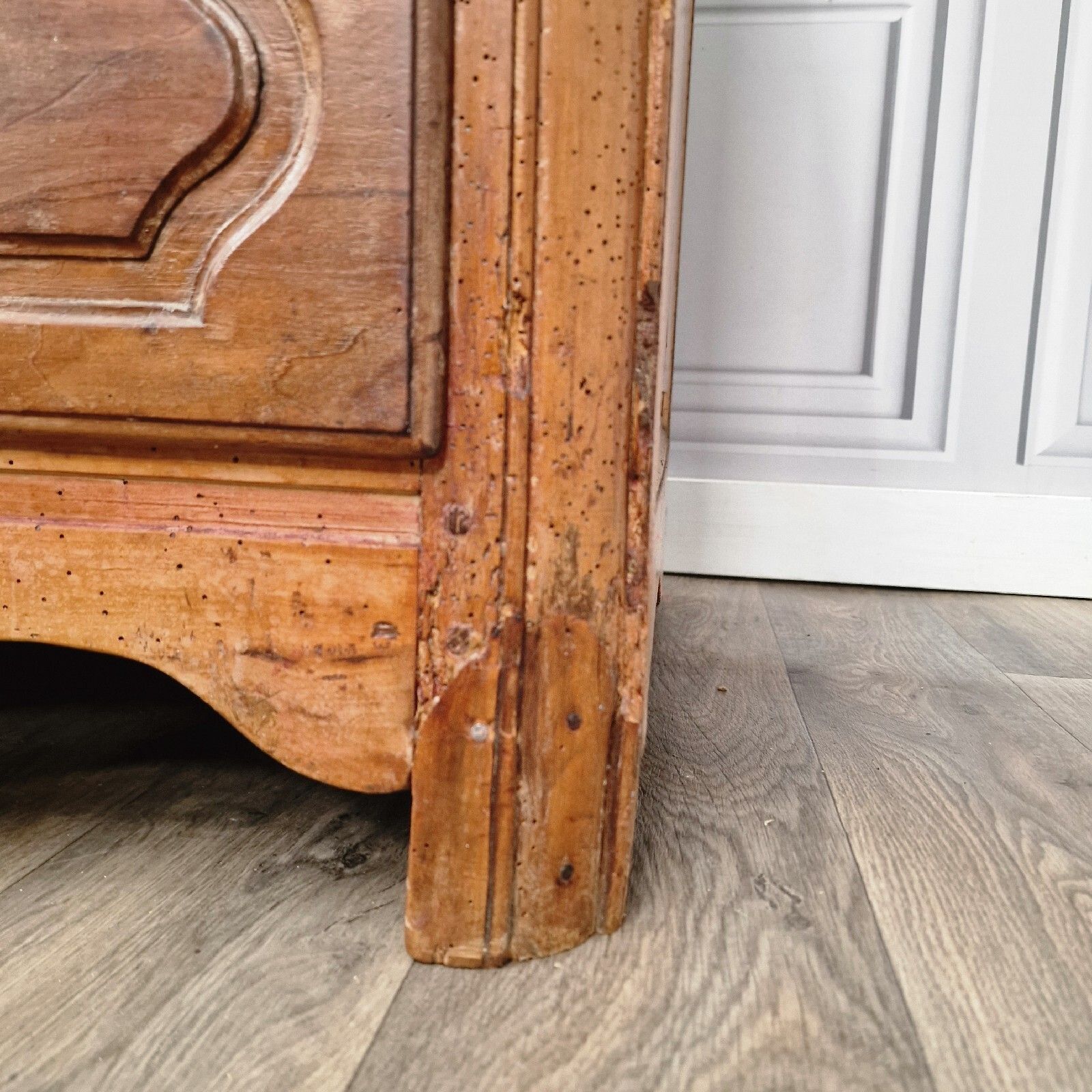 430.0 Antique Spanish Chest Of Drawers Commode 18th Century Cherry Wood Georgian photo