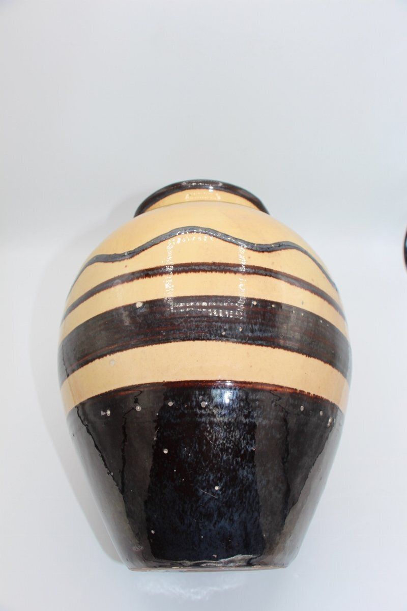 Art Deco Ceramic Vase By Paul Jacquet For Primavera, 1930s photo vinterior