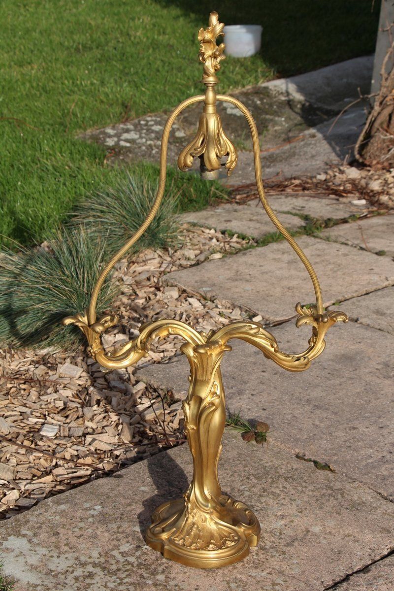 Antique Bronze Lamp Base By Lelievre And Susse Frères, 1800s