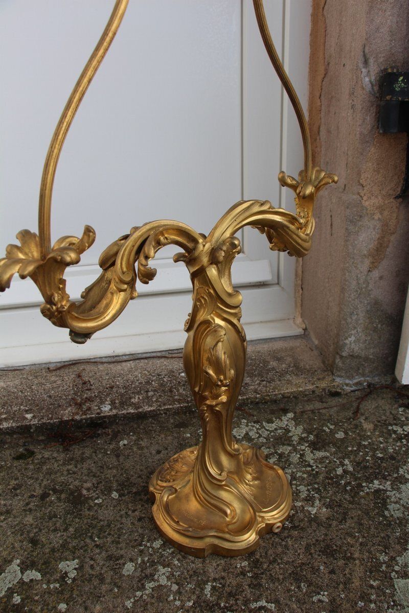 Antique Bronze Lamp Base By Lelievre And Susse Frères, 1800s photo buy