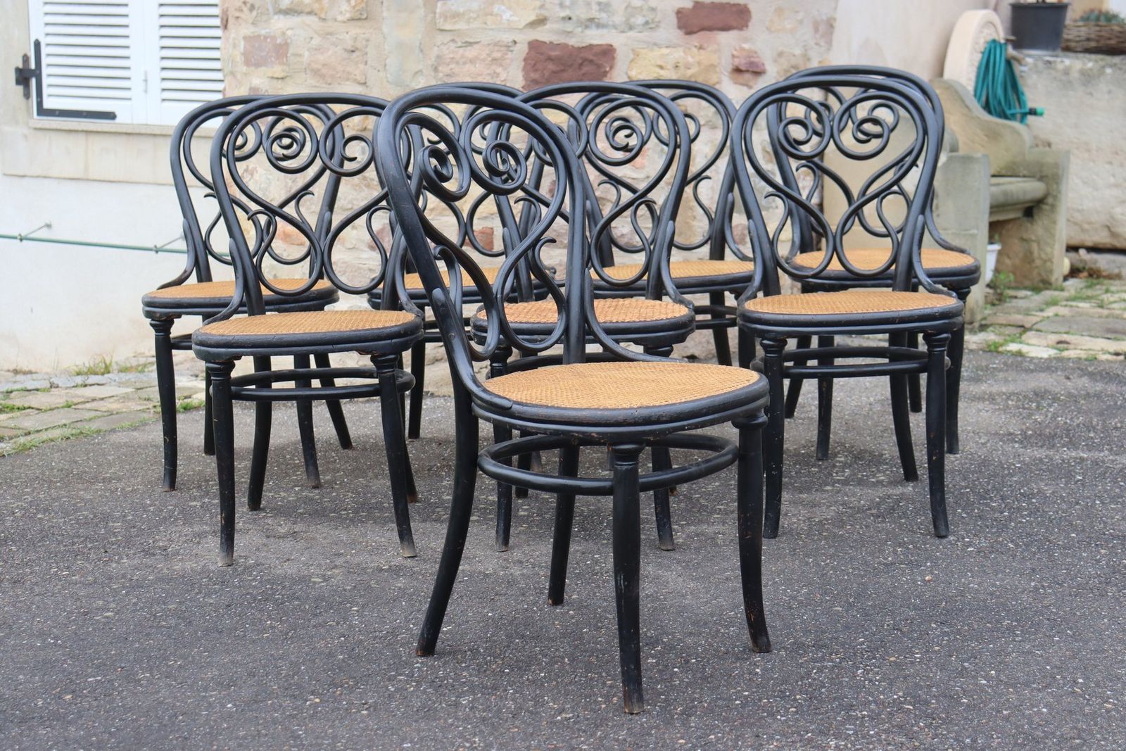 Model No. 4 Café Chairs By Michael Thonet For Gebrüder Thonet, 1880s, Set Of 8 photo furniture