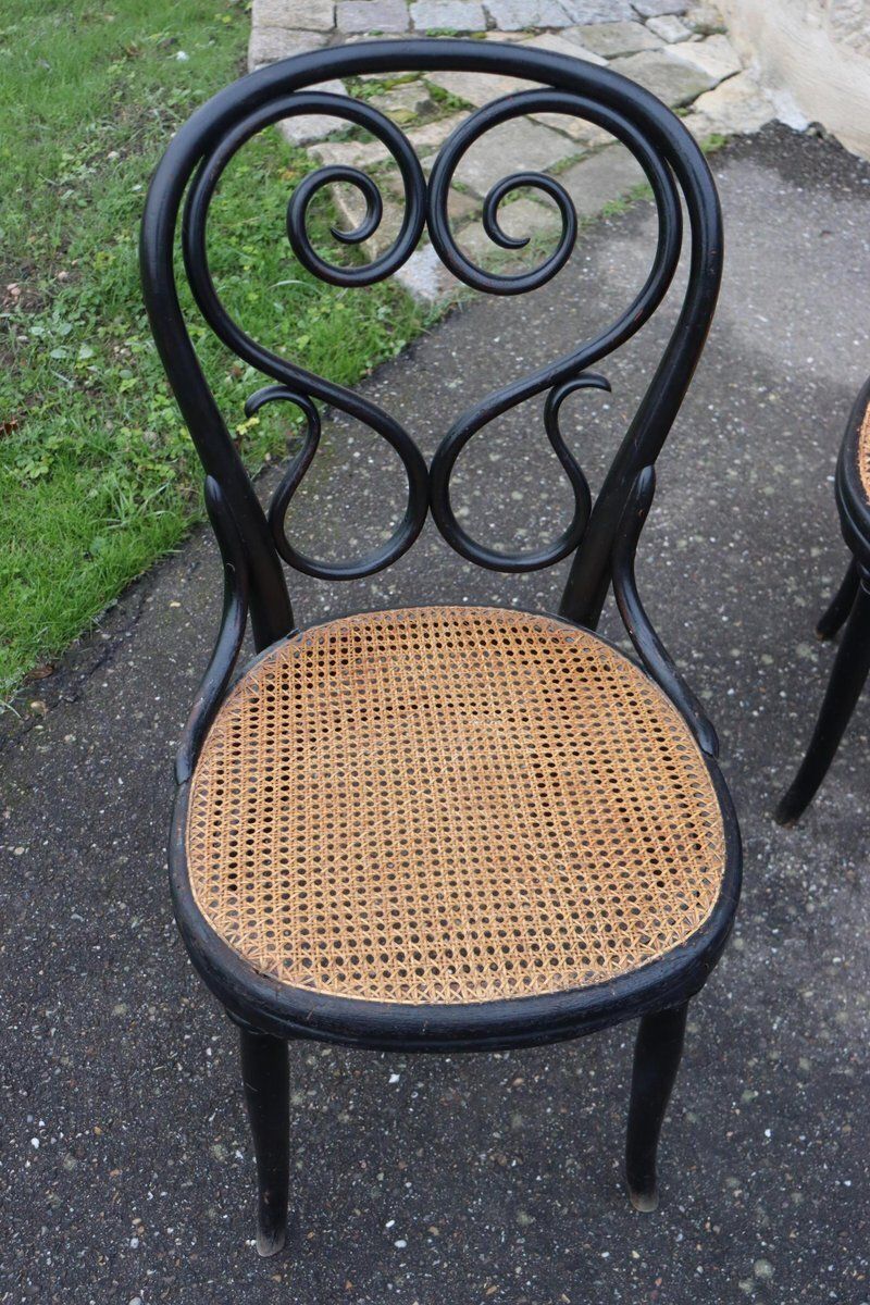 photo for sale Model No. 4 Café Chairs By Michael Thonet For Gebrüder Thonet, 1880s, Set Of 8