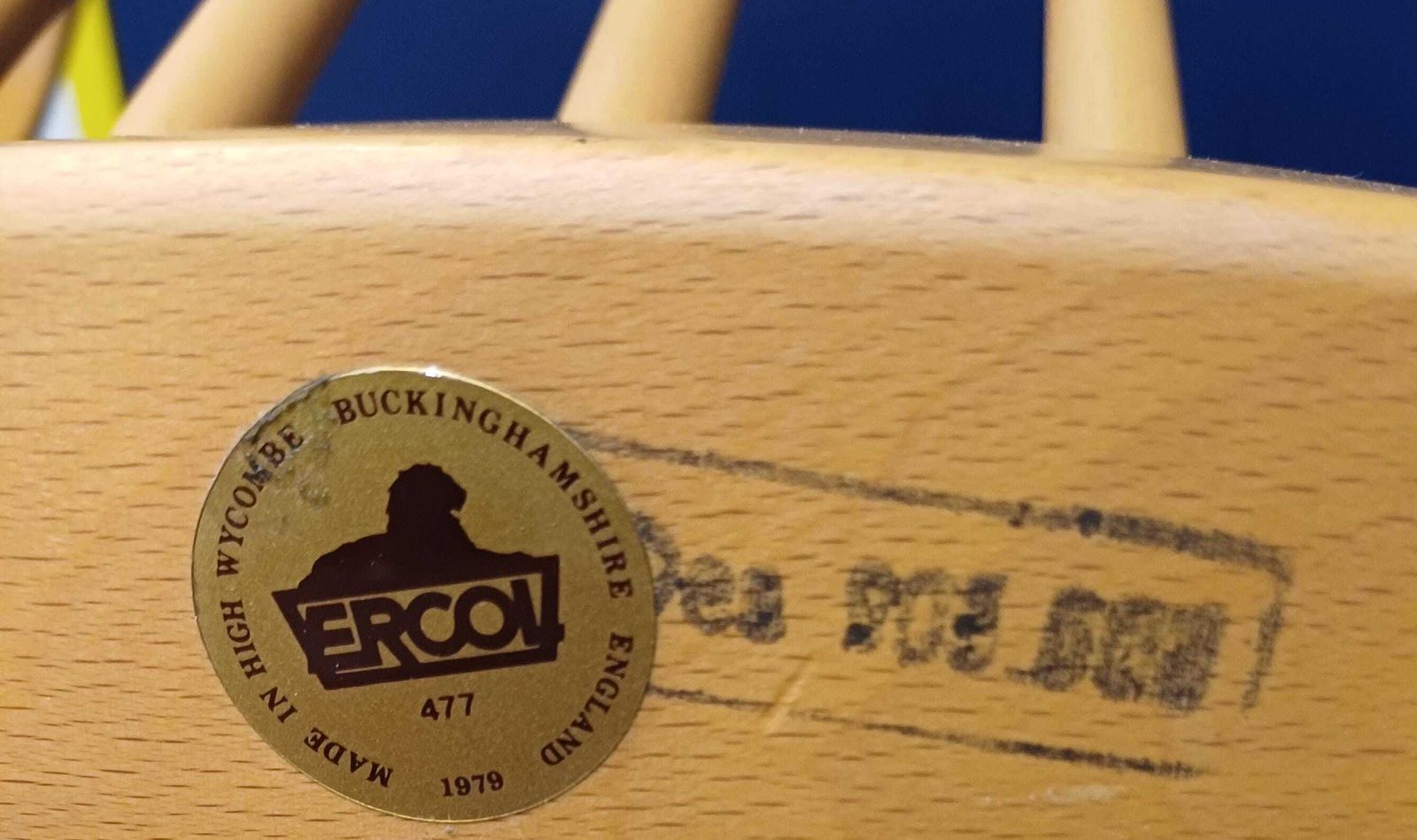 photo for sale Vintage Ercol Windsor Easy Chair   477   Light / Blonde Finish   Free Delivery Within 50 Miles, Further "At Cost"